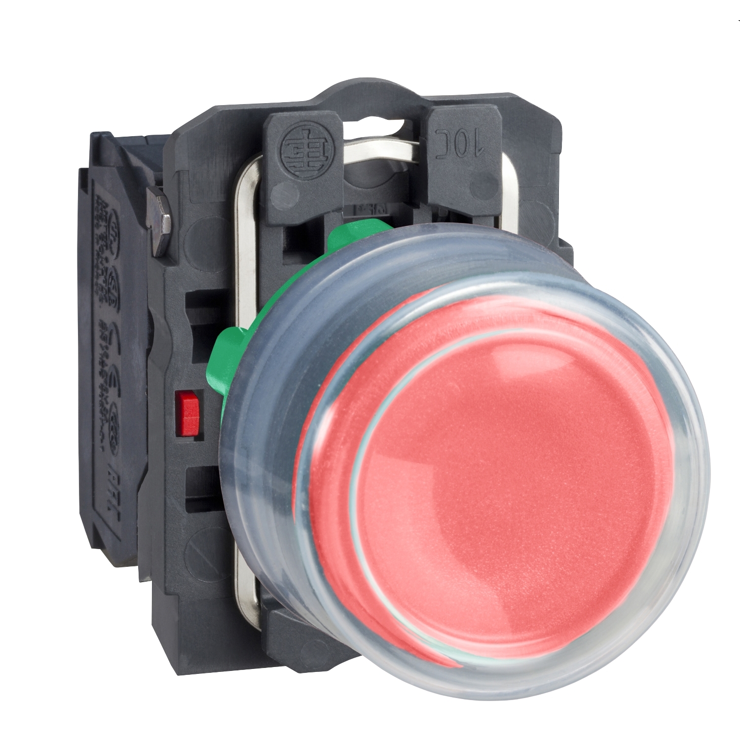Schneider Electric Schneider Electric XB5AP42 – Push button, plastic, projecting, red, Ø22, spring return, booted, unmarked, 1 NO