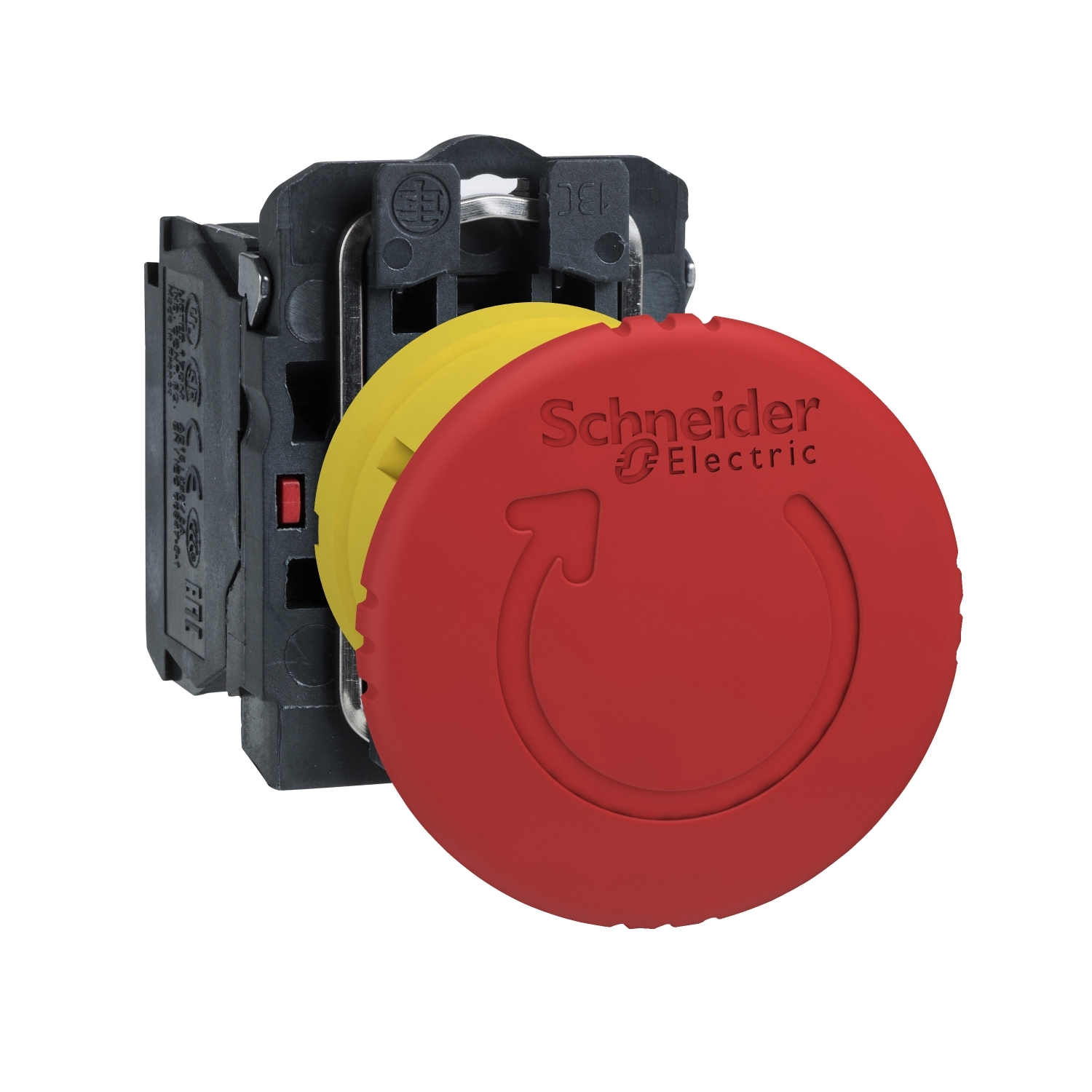 Schneider Electric Schneider Electric XB5AS8442 – red Ø40 Emergency stop, switching off pushbutton Ø22 latching turn release 1NC