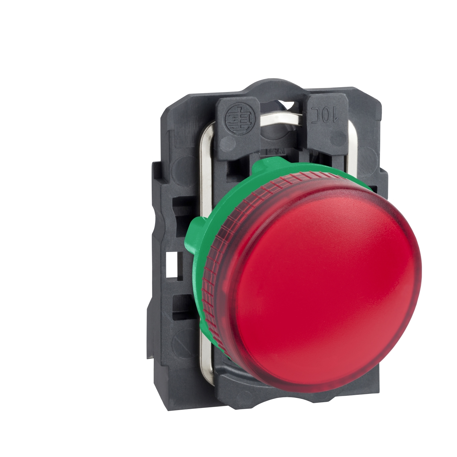 Schneider Electric Schneider Electric XB5AV64 – Pilot light, plastic, red, Ø22, plain lens for BA9s bulb, <= 250 V