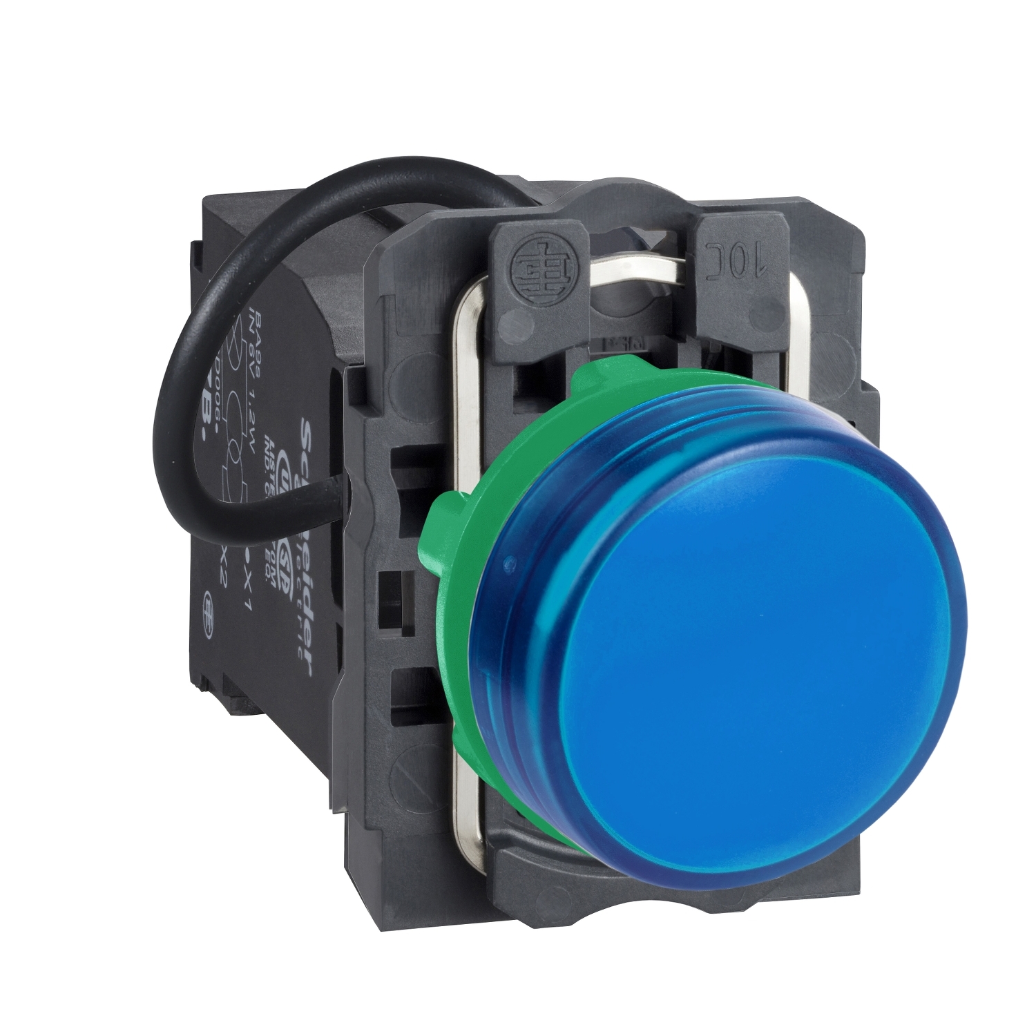 Schneider Electric Schneider Electric XB5AV8B6 – blue complete pilot light Ø22 plain lens with integral LED 440...460V