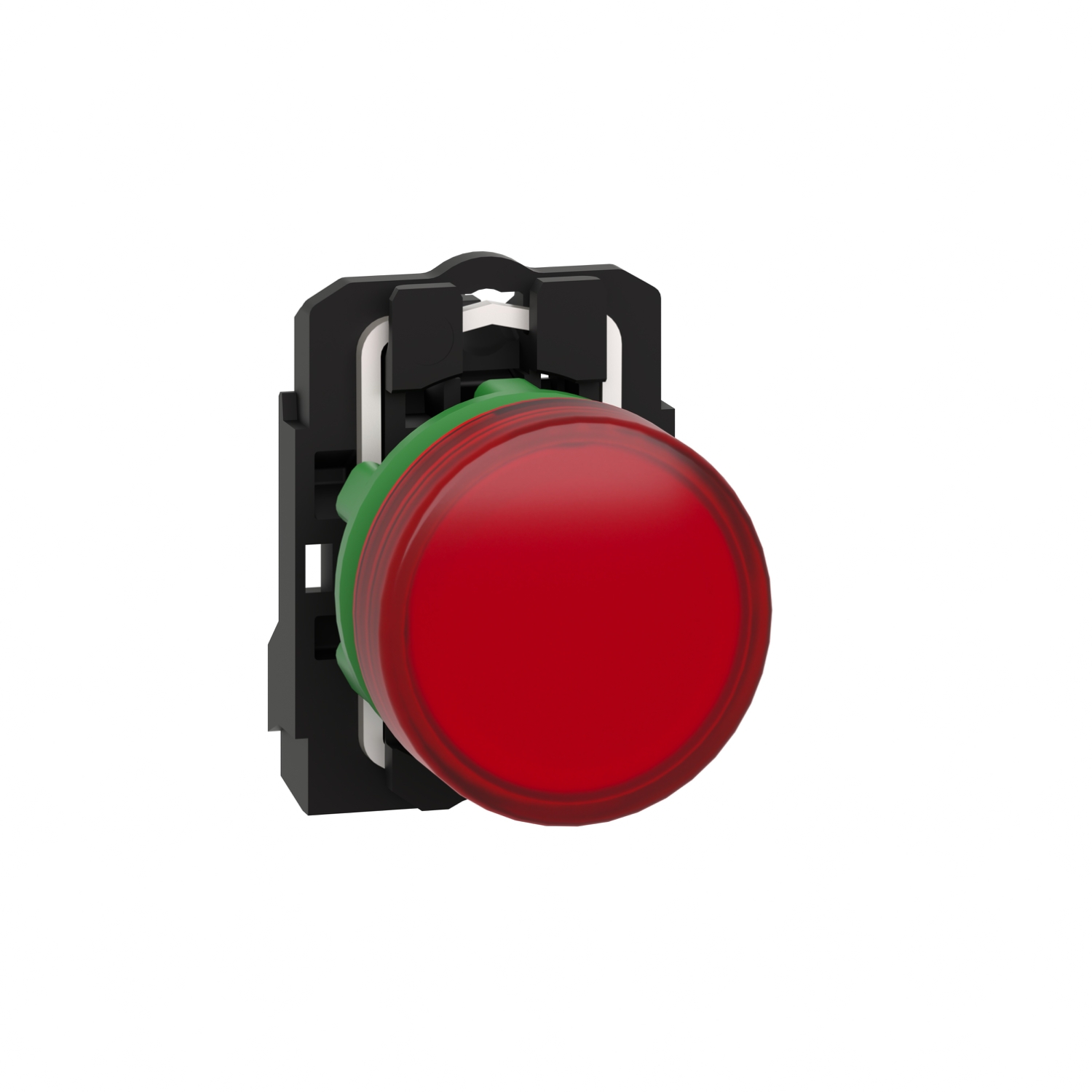 Schneider Electric Schneider Electric XB5AVB4 – Pilot light, plastic, red, Ø22, plain lens with integral LED, 24 V AC/DC