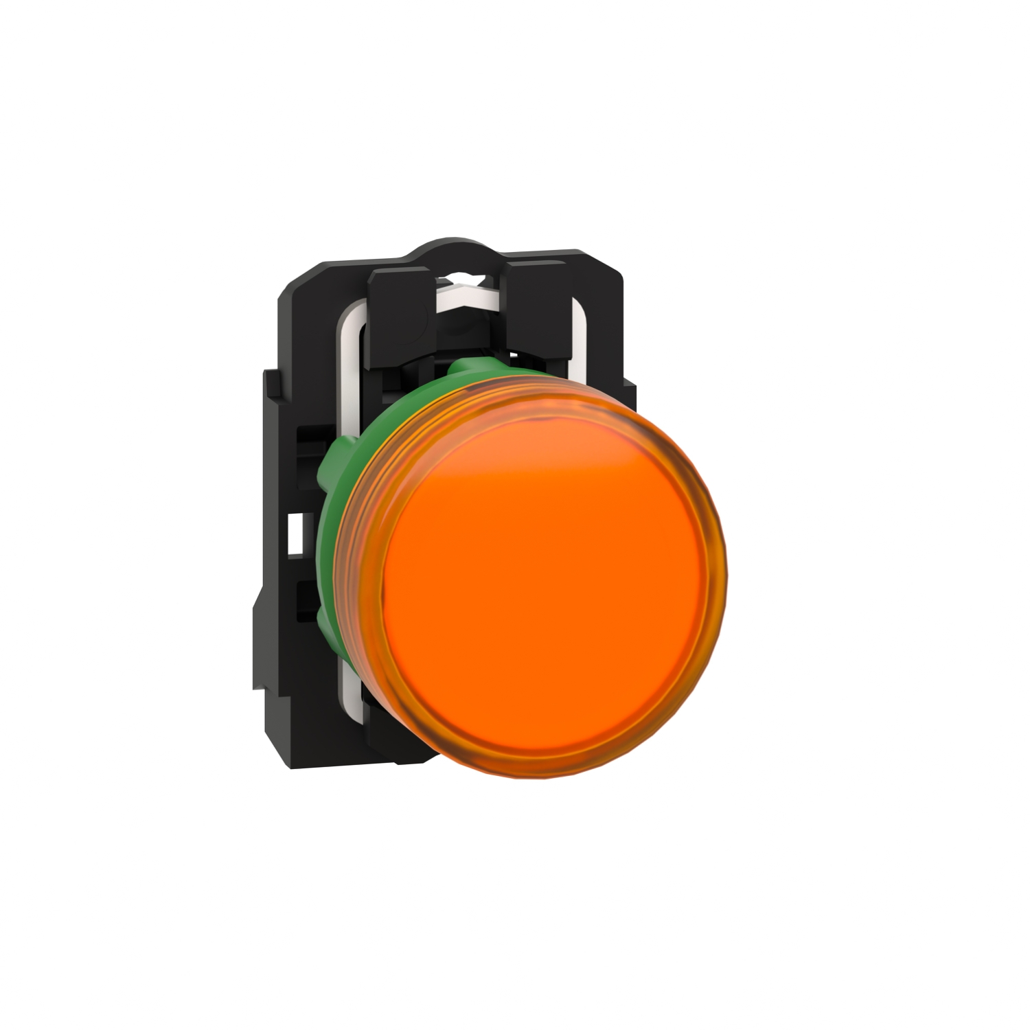 Schneider Electric Schneider Electric XB5AVB5 – Pilot light, plastic, orange, Ø22, plain lens with integral LED, 24 V AC/DC