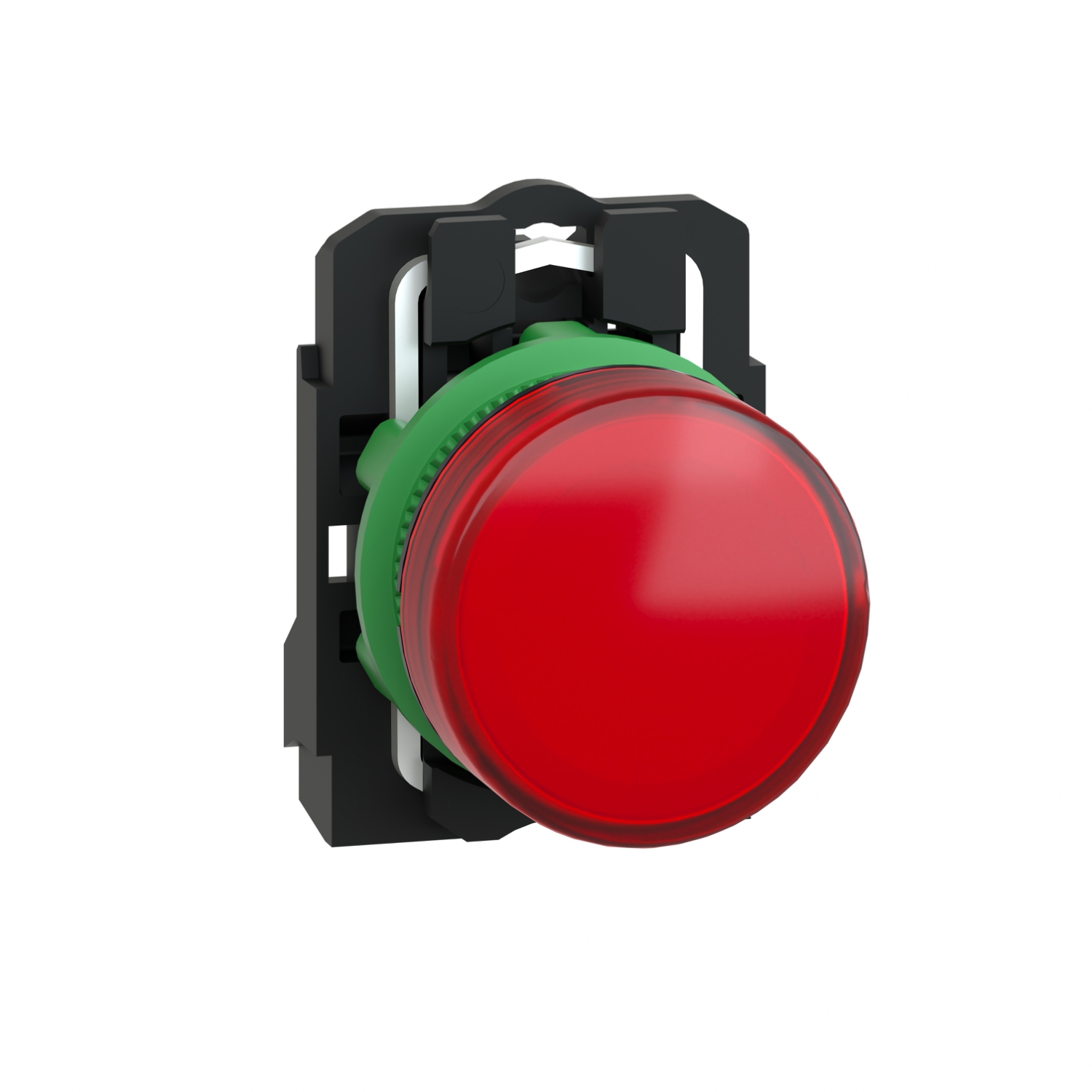Schneider Electric Schneider Electric XB5AVG4 – Pilot light, plastic, red, Ø22, plain lens with integral LED, 110…120 V AC