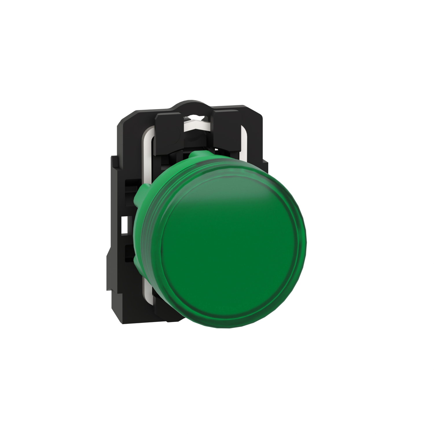 Schneider Electric Schneider Electric XB5AVM3 – Pilot light, plastic, green, Ø22, plain lens with integral LED, 230...240 V AC