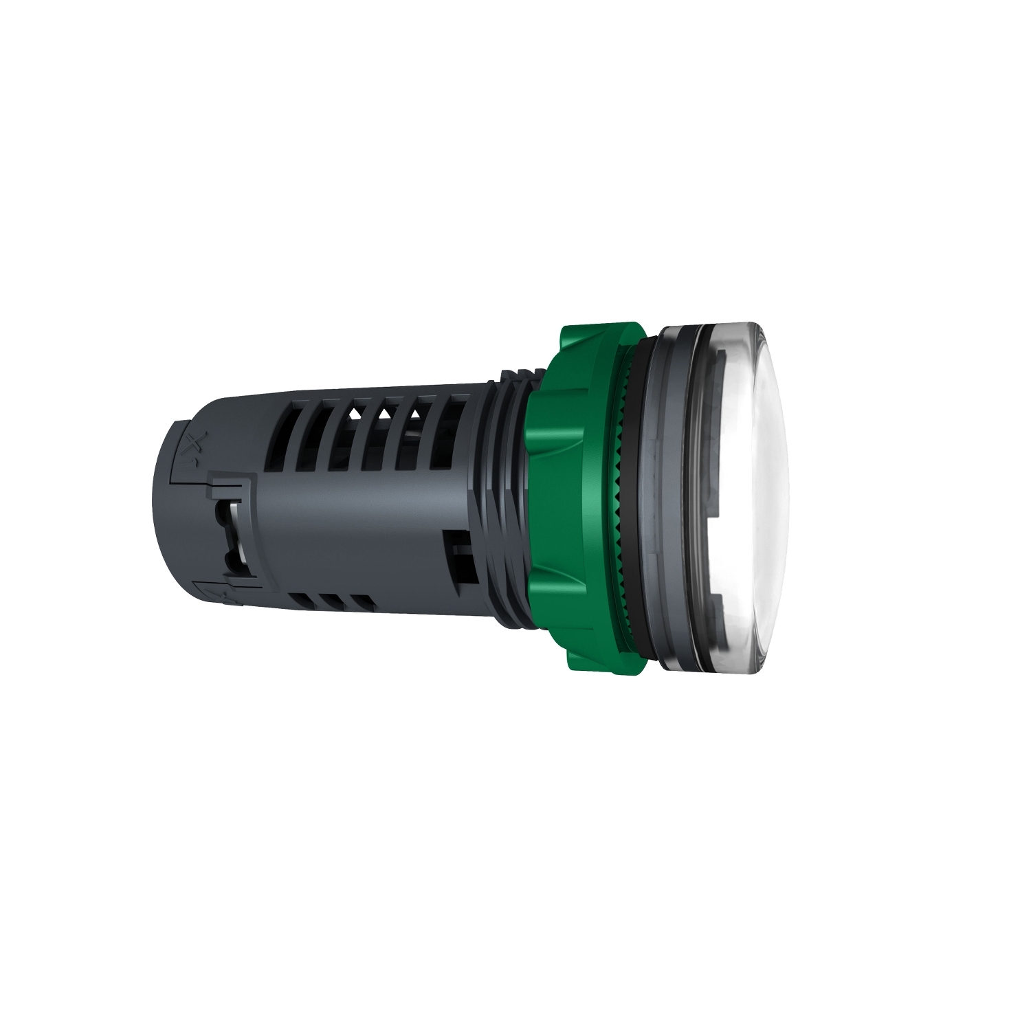 Schneider Electric Schneider Electric XB5EVM1 – white Monolithic pilot light Ø22 plain lens with integral LED 230...240V