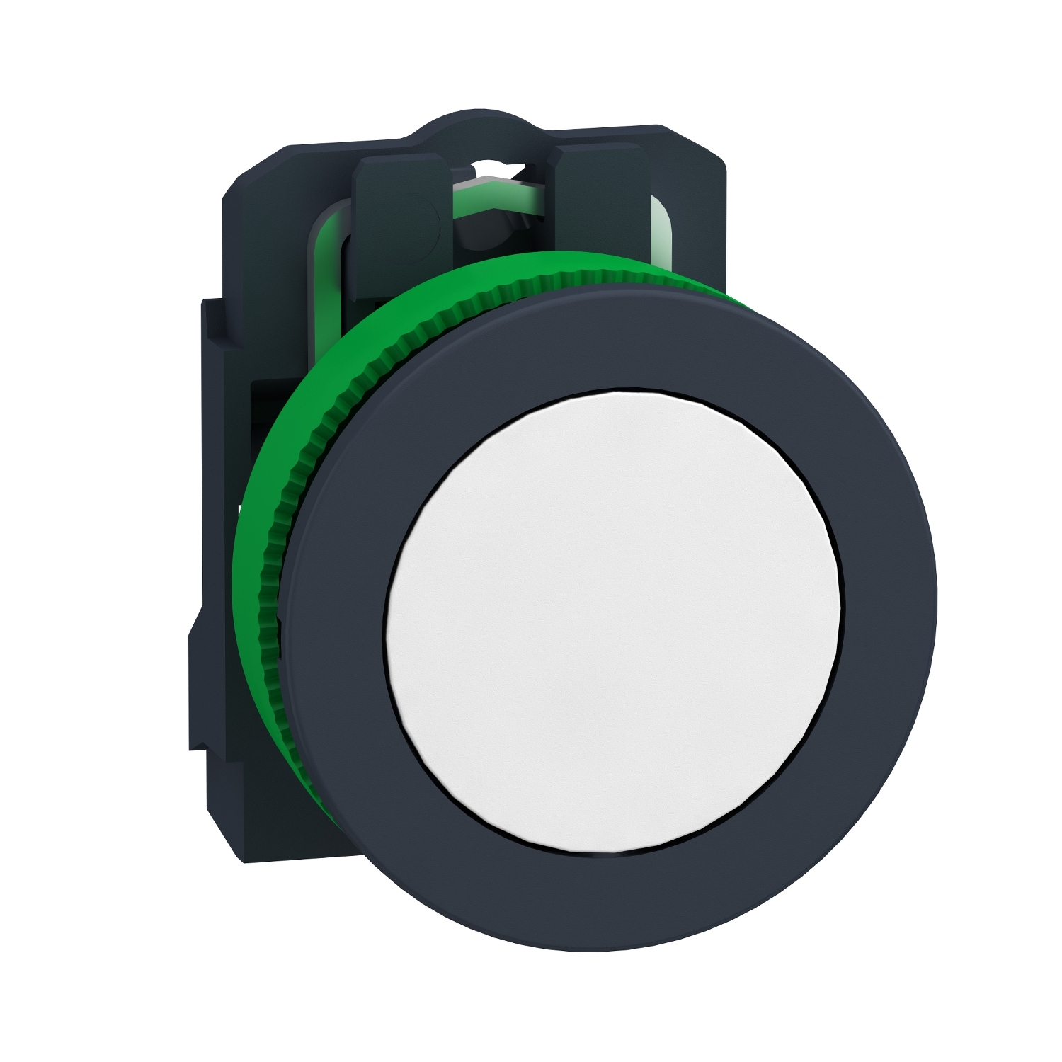 Schneider Electric Schneider Electric XB5FA11 – Push button flush mounted, Harmony XB5, plastic, white, 30mm, spring return, unmarked, 1NO