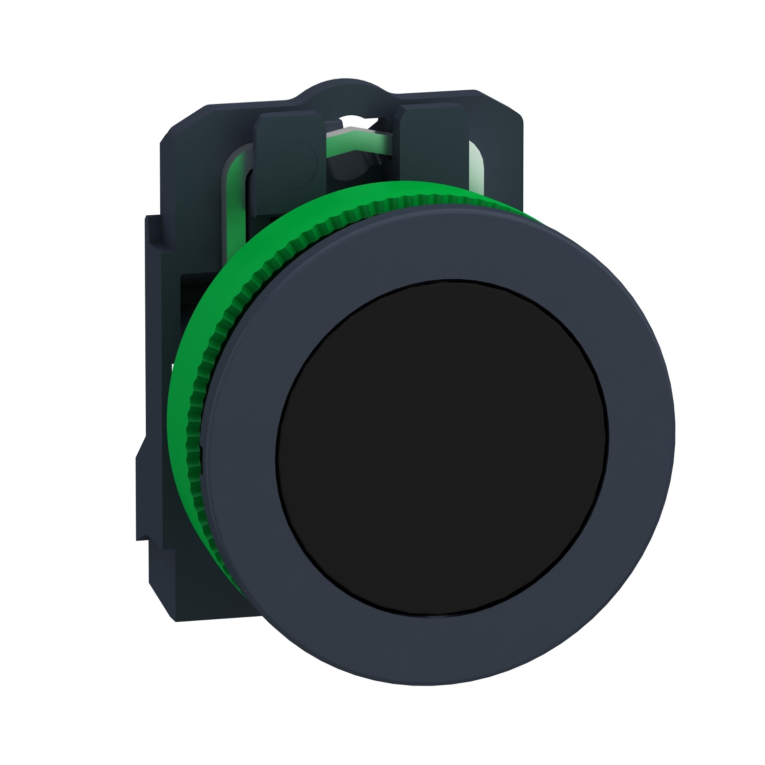 Schneider Electric Schneider Electric XB5FA21 – Push button flush mounted, Harmony XB5, plastic, black, 30mm, spring return, unmarked, 1NO