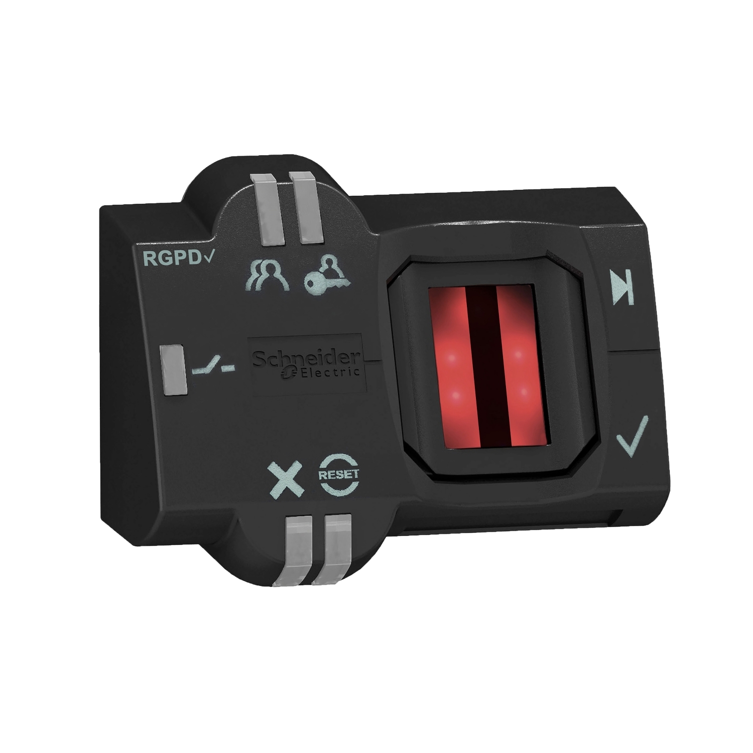 Schneider Electric Schneider Electric XB5S6B2M12 – Biometric switch bistable RGPD, Harmony XB5S, plastic, 22mm, connection by M12 connector, 24V AC DC