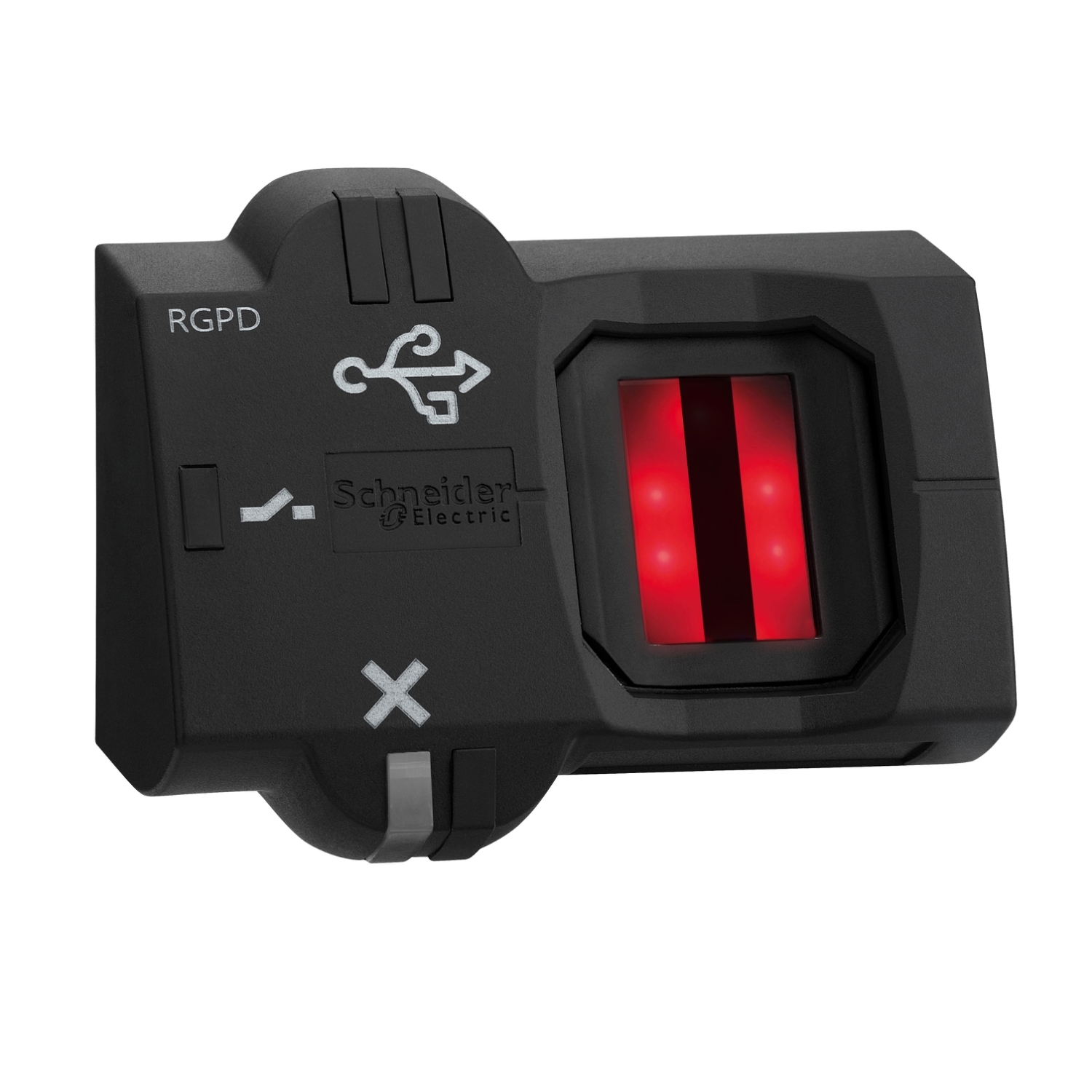 Schneider Electric Schneider Electric XB5S9B2M12 – Harmony XB5S, Biometric switch monostable RGPD, plastic, Ø22, USB, connection by M12 connector, 24 V AC/DC