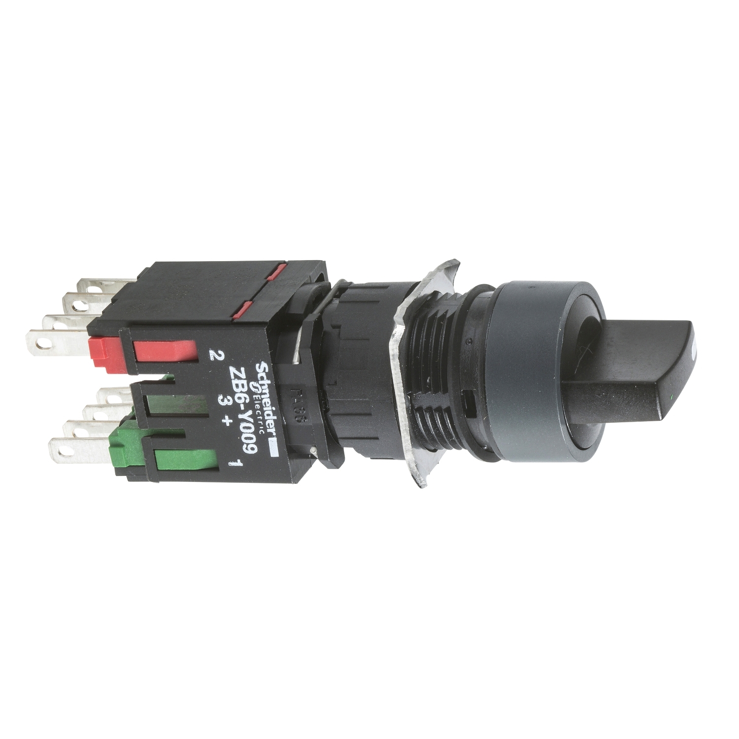 Schneider Electric Schneider Electric XB6AD225B – Complete selector switch, Harmony XB6, black Ø 16 2 position stay put 1NO+1NC