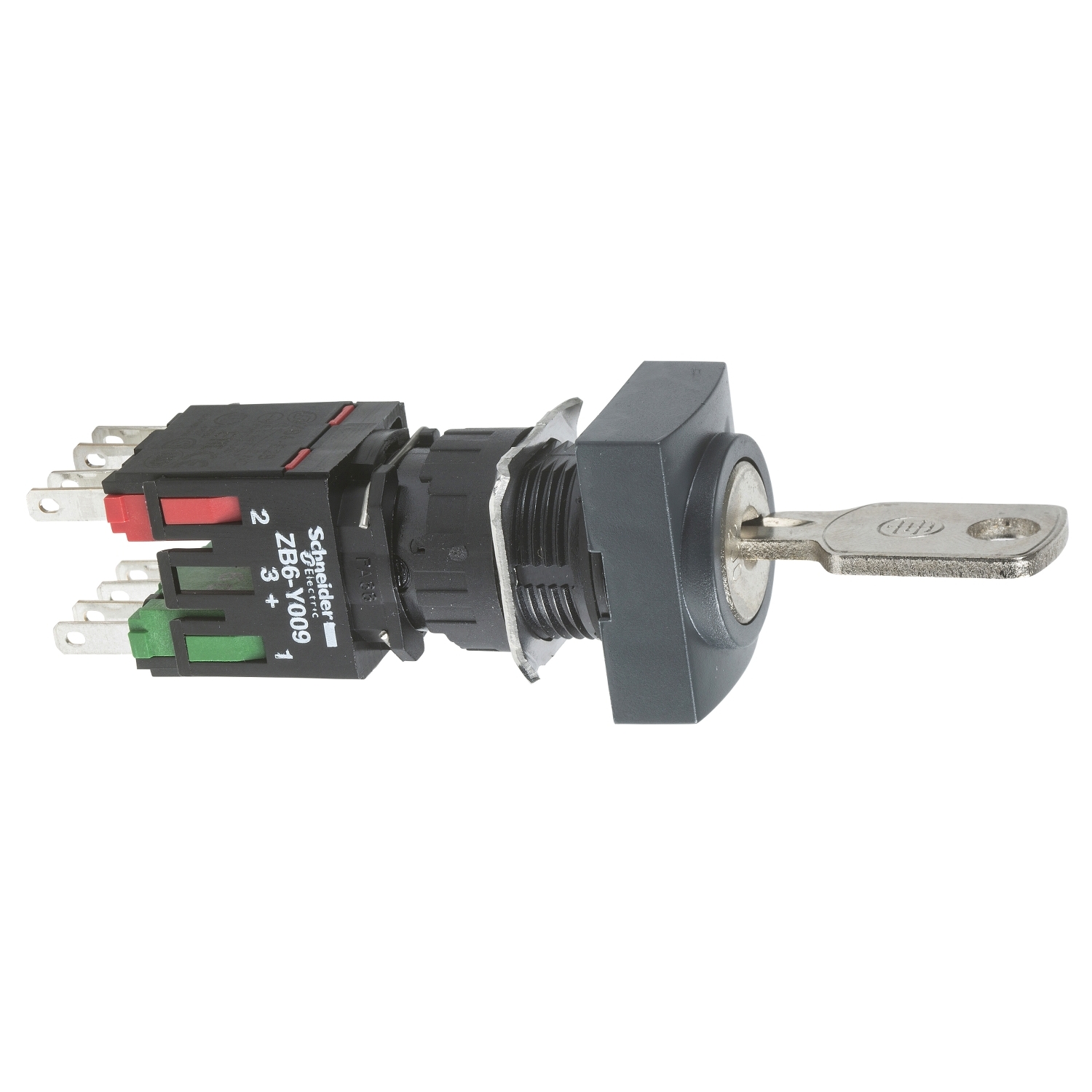 Schneider Electric Schneider Electric XB6DGC5B – black complete rectang selector switch Ø16 2-position stay put 1NO+1NC Ronis 200