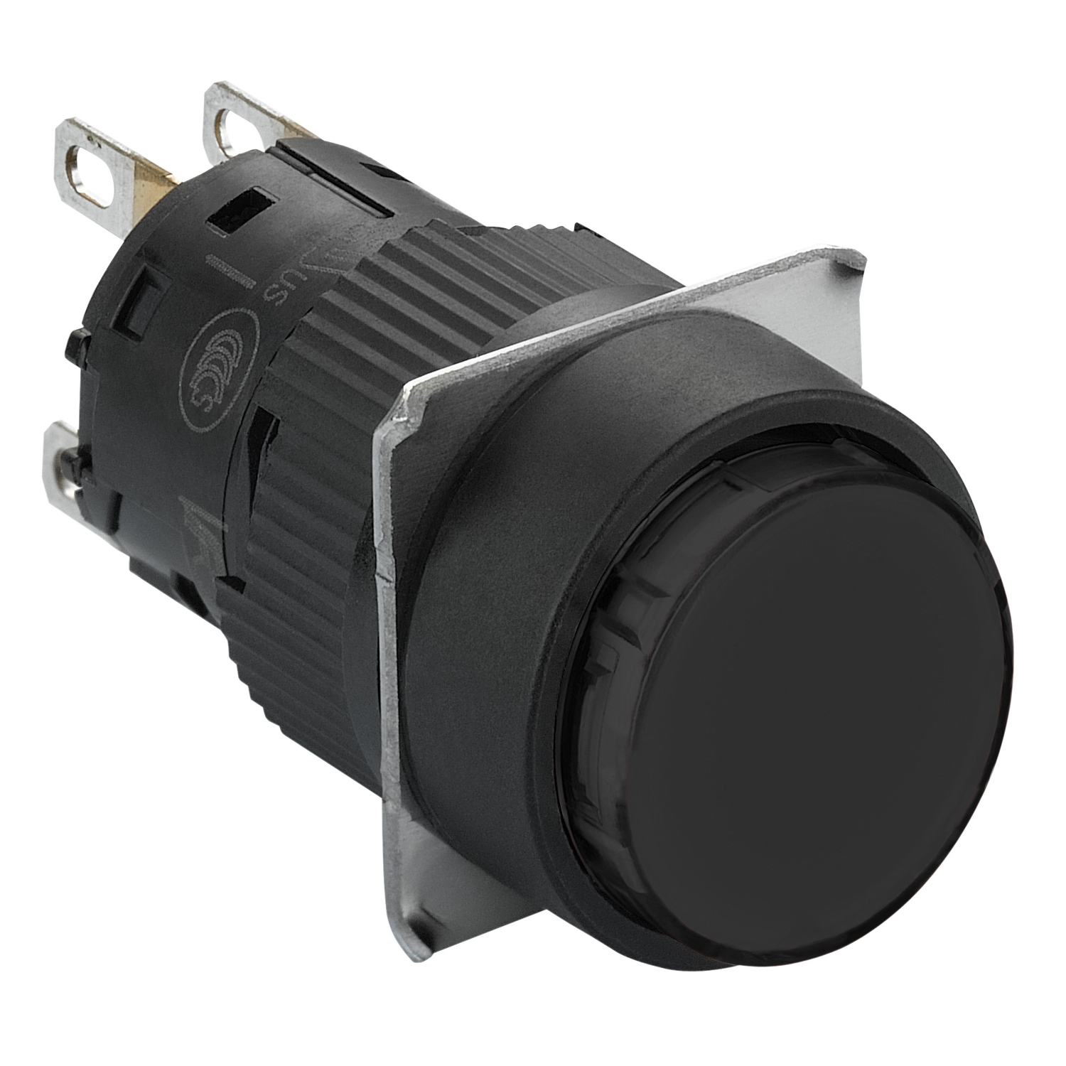 Schneider Electric Schneider Electric XB6EAA21P – Monolithic push button, Harmony XB6E, round black pushbutton Ø 16, flush spring return, 1OC