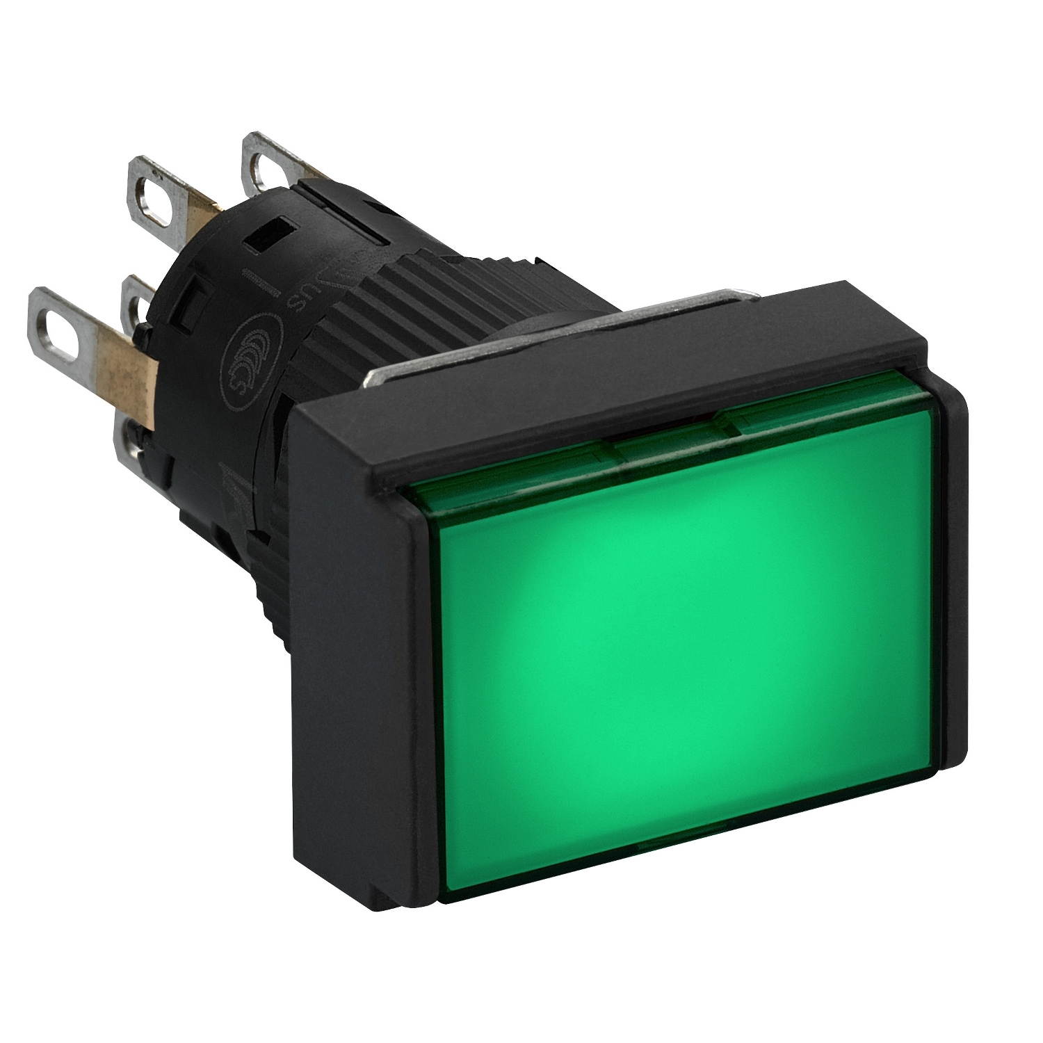 Schneider Electric Schneider Electric XB6EDW3B2P – Illuminated monolithic push button, Harmony XB6E, rectangle green flush, 16mm, spring return, 24V DC, 2CO