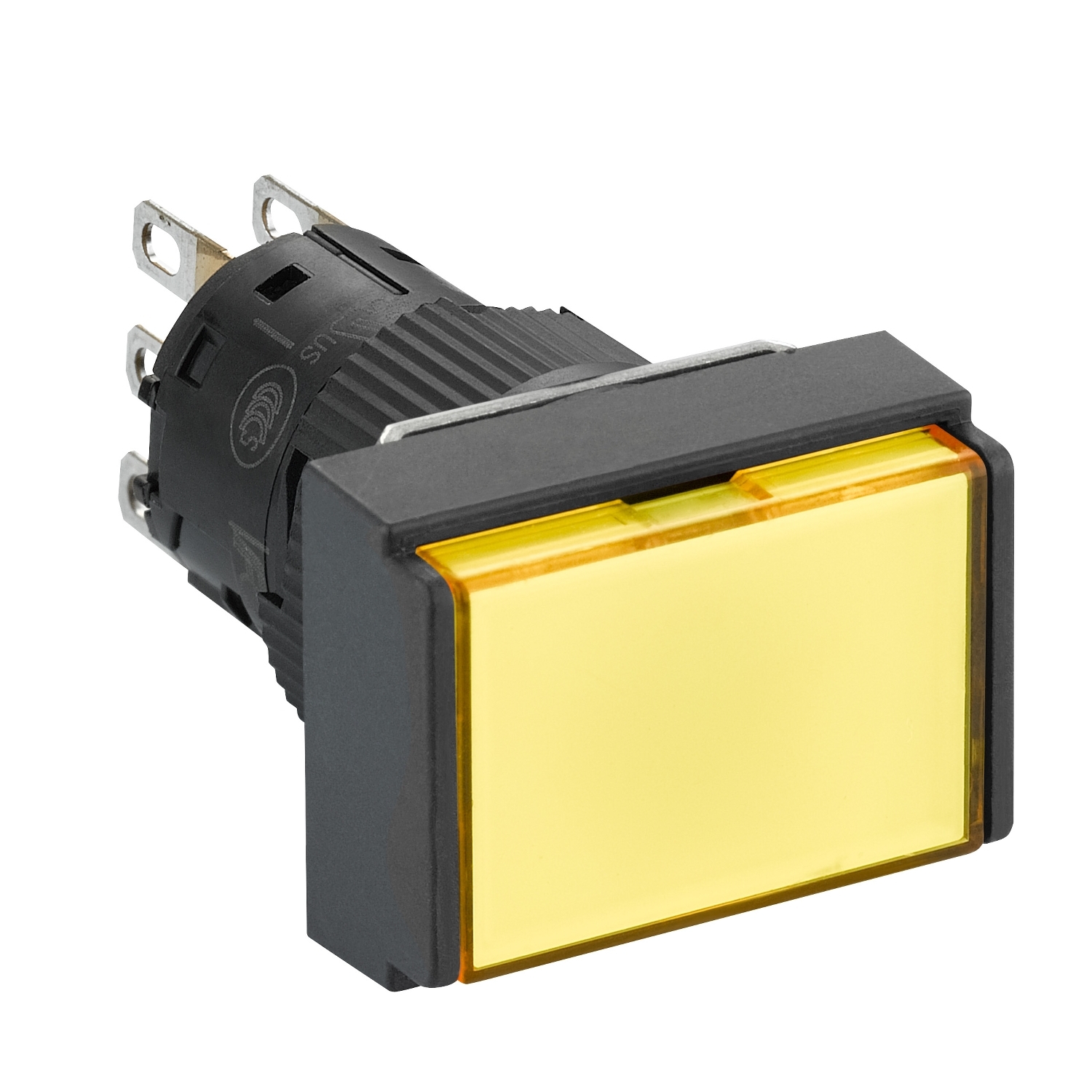 Schneider Electric Schneider Electric XB6EDW5B1P – Illuminated monolithic push button, Harmony XB6E, rectangle yellow flush, 16mm, spring return, 24V DC, 1CO