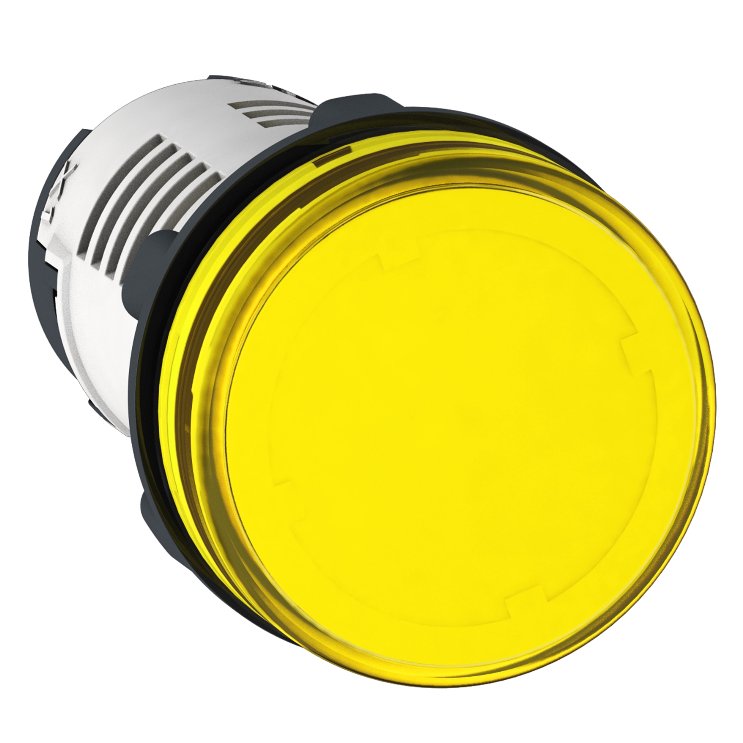 Schneider Electric Schneider Electric XB7EV05BP – Monolithic pilot light, plastic, yellow, Ø22, integral LED, 24 V AC/DC