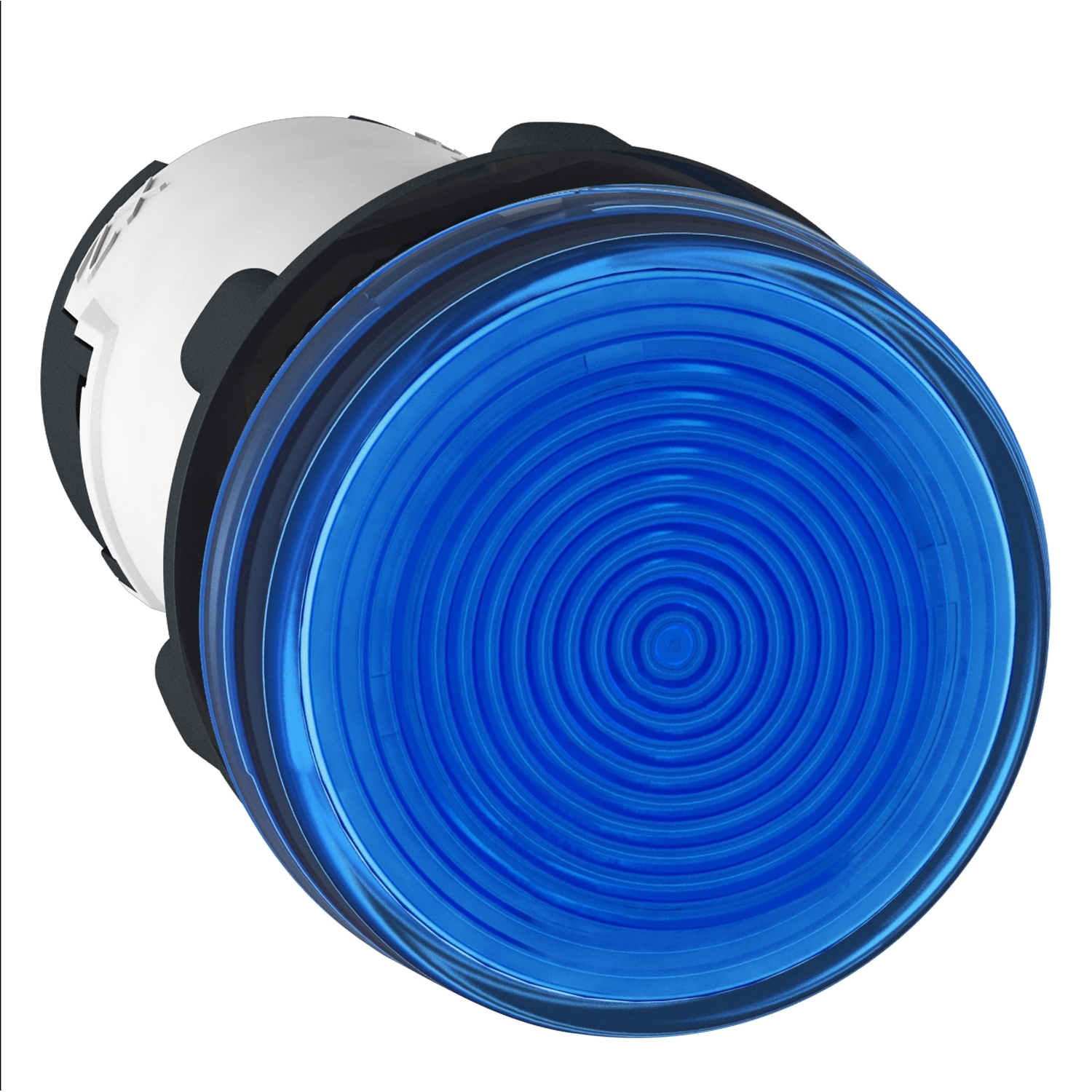 Schneider Electric Schneider Electric XB7EV66P – Monolithic pilot light, plastic, blue, Ø22, plain lens for BA9s bulb, <= 250 V