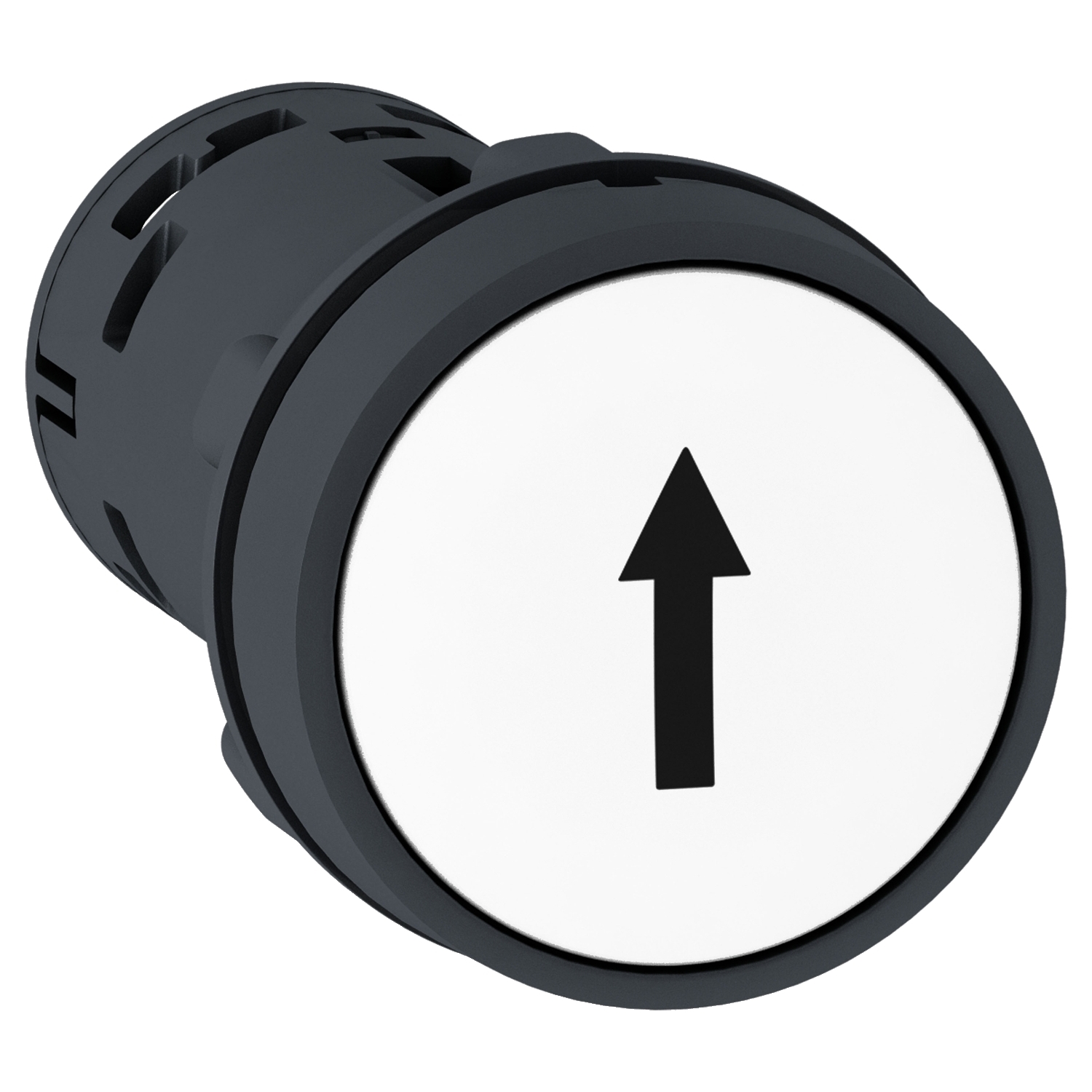 Schneider Electric Schneider Electric XB7NA11341 – Harmony XB7, Monolithic push button, plastic, white, Ø22, spring return, marked UP ARROW, 1 NO