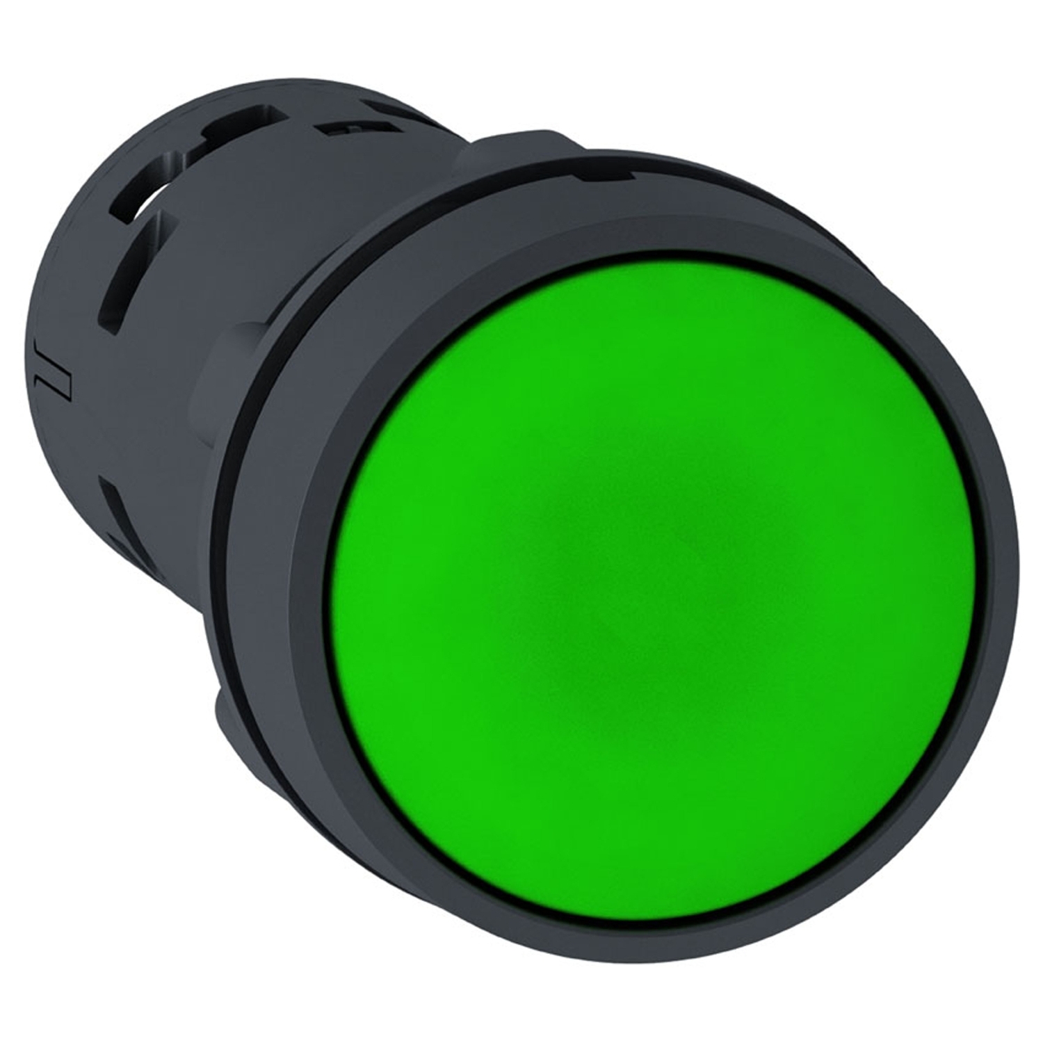 Schneider Electric Schneider Electric XB7NA31 – Monolithic push button, plastic, green, Ø22, spring return, unmarked, 1 NO