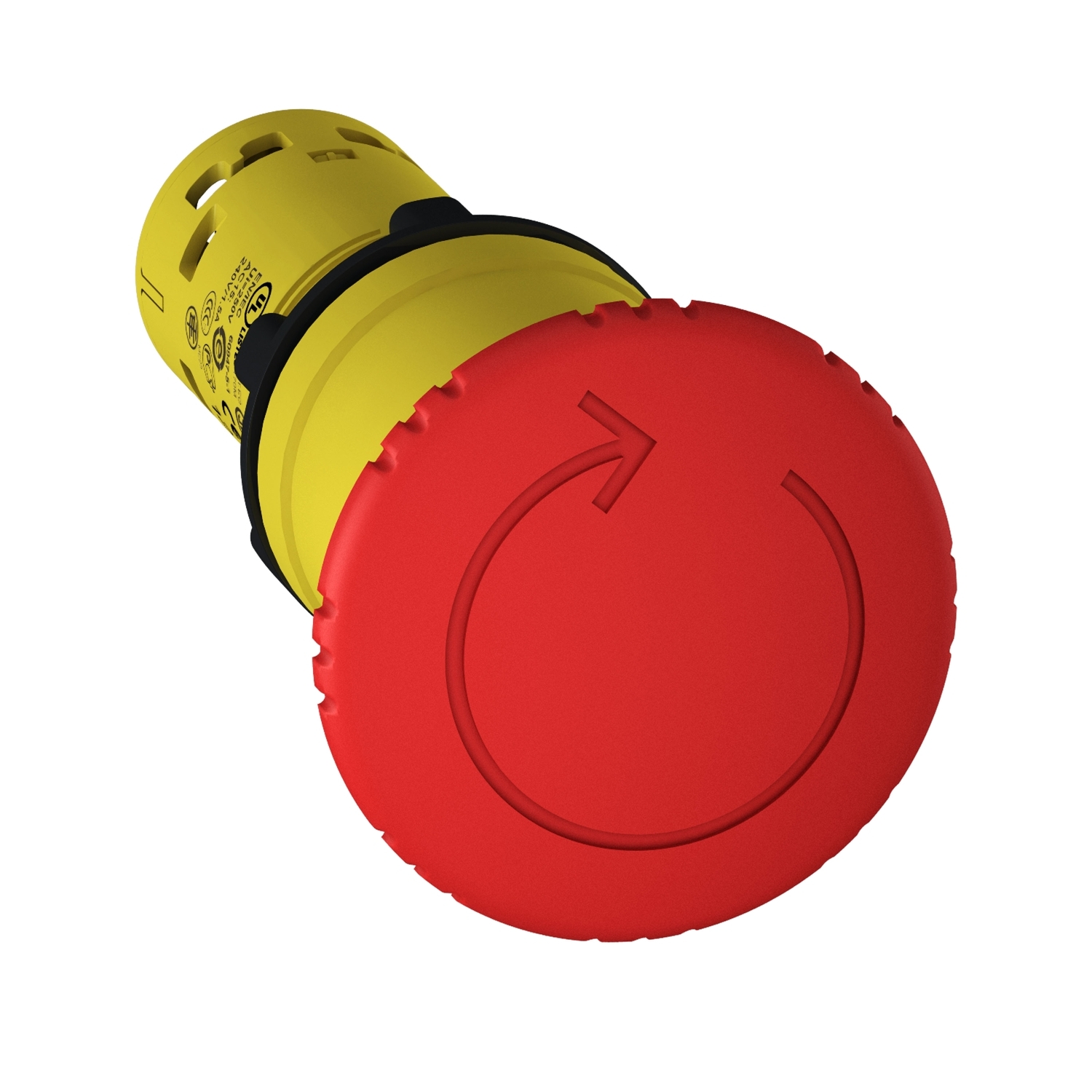 Schneider Electric Schneider Electric XB7NS8445 – Emergency stop Ø 22 - red - mushroom head Ø 40mm - turn to release - 1 NO + 1 NC