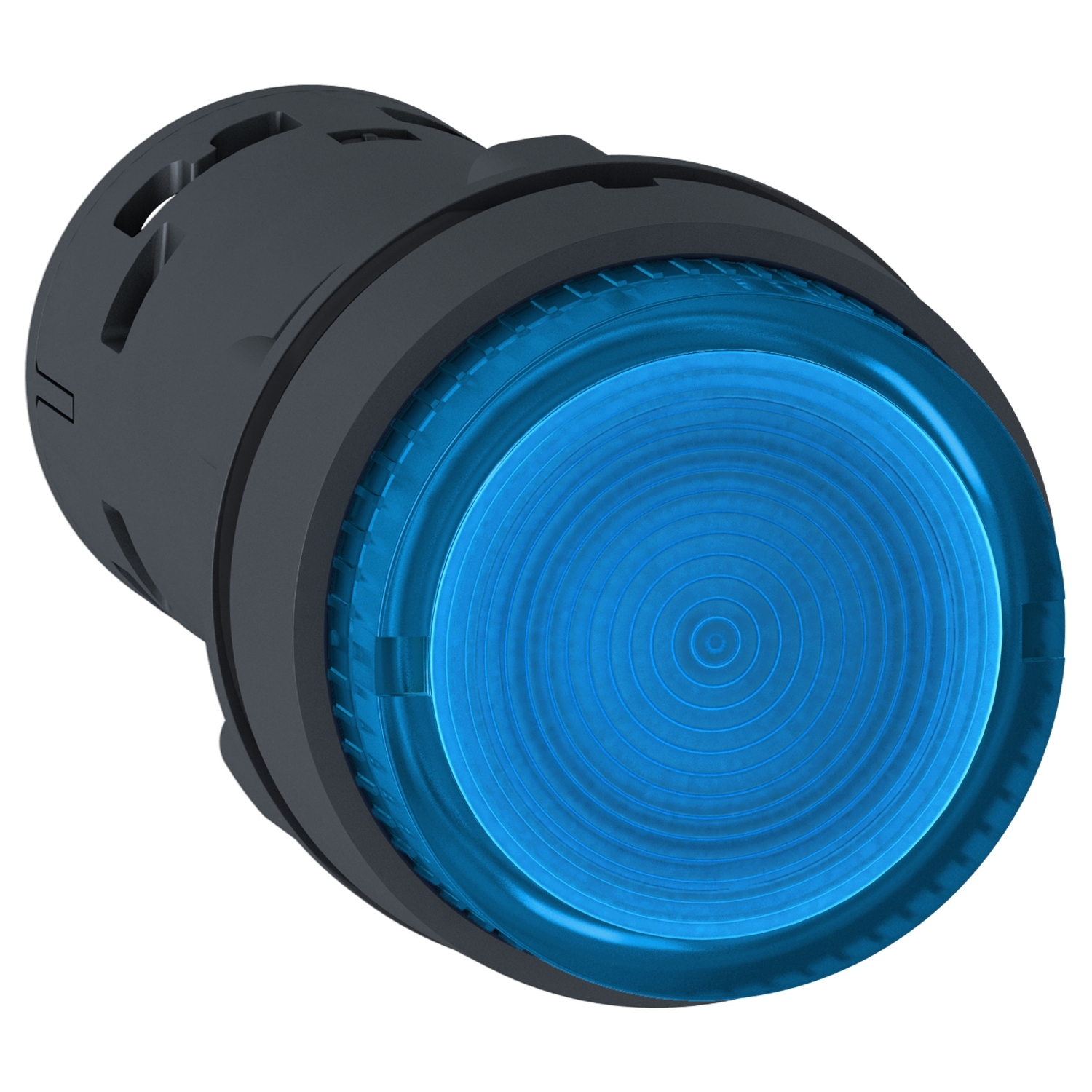 Schneider Electric Schneider Electric XB7NW36B1 – Monolithic illuminated push button, Harmony XB7, plastic, blue, 22mm, integral LED, spring return, 24V AC DC, 1NO