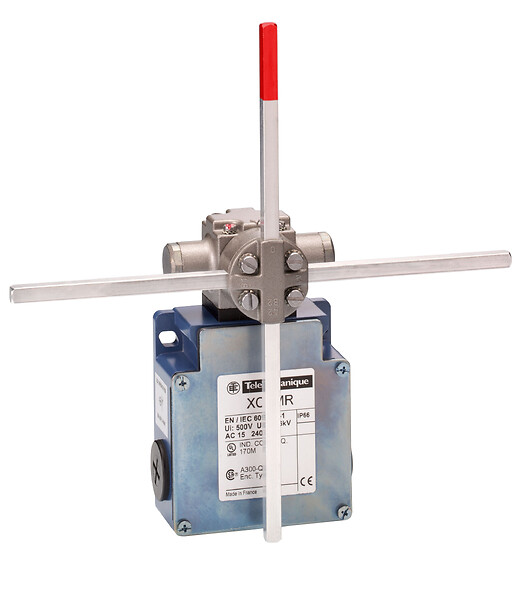 Schneider Electric Schneider Electric XCKMR54D1 – Limit switch, Limit switches XC Standard, XCKMR, stay put crossed rods lever 6 mm, 2x(2 NC), slow, Pg13