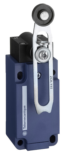 Schneider Electric Schneider Electric XCKS141H29 – Limit switch, Limit switches XC Standard, XCKS, thermoplastic plastic roller lever var. length, 1NC+1 NO, snap, M20