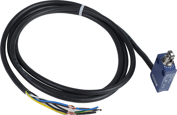 Schneider Electric Schneider Electric XCMD2102L2 – Limit switch, XC Standard, XCMD, steel roller plunger, 1NC+1 NO, snap, 2 m