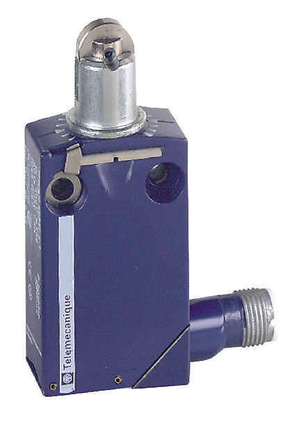 Schneider Electric Schneider Electric XCMD2102M12 – Limit switch, Limit switches XC Standard, XCMD, steel roller plunger, 1NC+1 NO, snap, M12