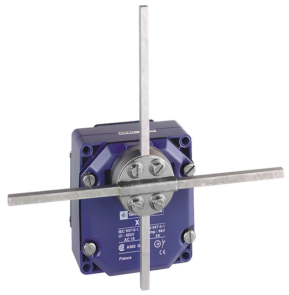 Schneider Electric Schneider Electric XCRF57 – Limit switch, Limit switches XC Standard, XCR, metal stay put T rods lever square rod 6 mm, 2X(1NC+NO)