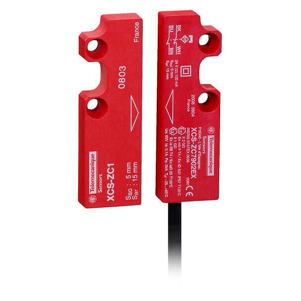Schneider Electric Schneider Electric XCSDMC59010EX – Coded magnetic switch, Telemecanique Safety switches XCS, XCSDMC, 1 NC+1 NO, staggered, cable 10 m