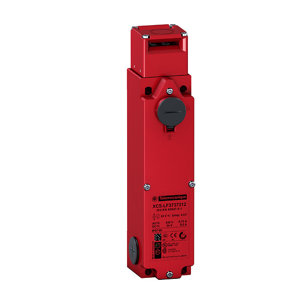 Schneider Electric Schneider Electric XCSLF3737312 – Safety switch, Telemecanique Safety switches XCS, metal XCSLF, 2 NC+1 NO, slow break, 3 entries tapped M20, 24 V