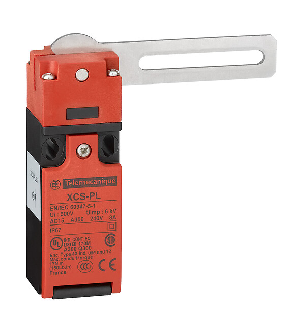 Schneider Electric Schneider Electric XCSPL561 – Guard switch, Telemecanique Safety switches XCS, XCSPL, straight lever, to right or to left, 1NC+1 NO, Pg11