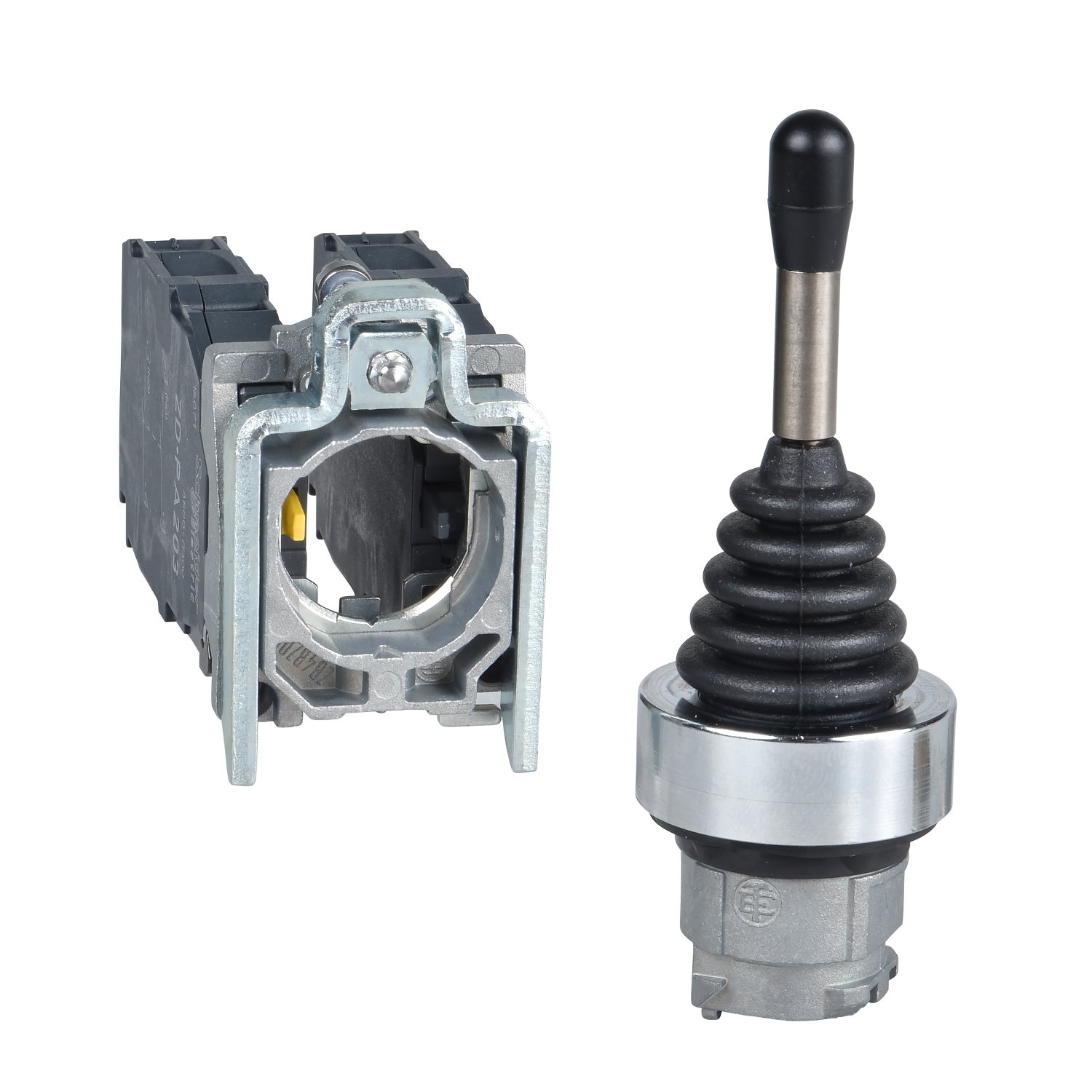 Schneider Electric Schneider Electric XD4PA24 – Joystick controller plastic, Ø22, 4 directions, spring return, 1 NO