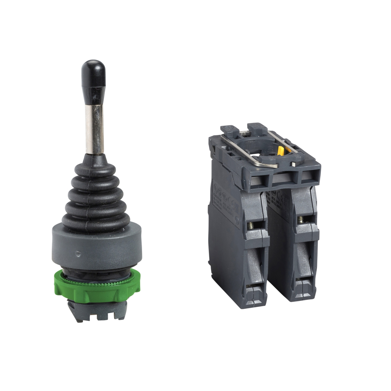 Schneider Electric Schneider Electric XD5PA24 – joystick controller Ø22 4-direction spring return 1NO per direction