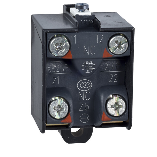 Schneider Electric Schneider Electric XE2SP2141 – Limit switch contact block, Limit switches XC Standard, 2NC, snap action, simultaneous