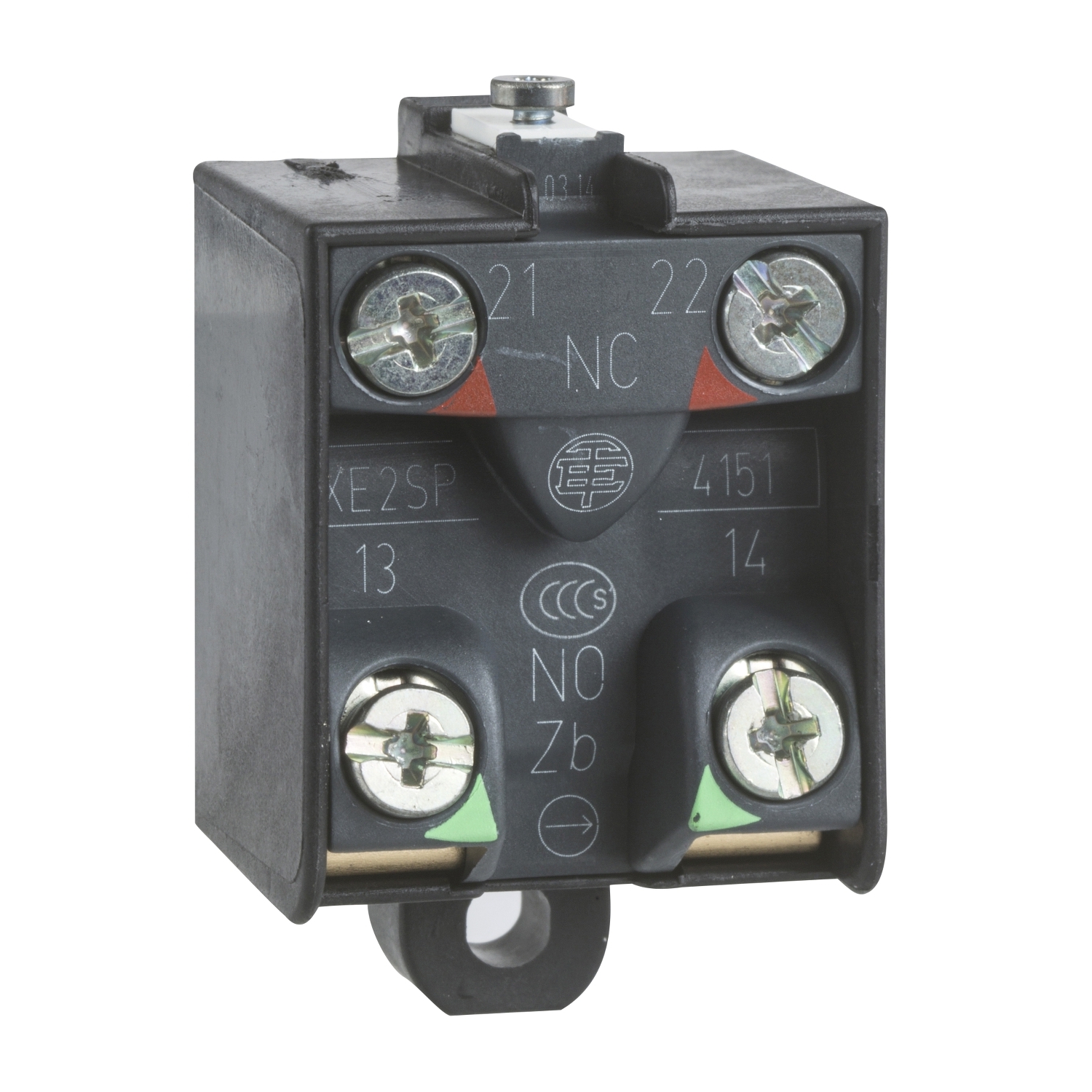 Schneider Electric Schneider Electric XE2SP4151B – snap action contact block for 2 step foot switch - 1 NC + 1 NO