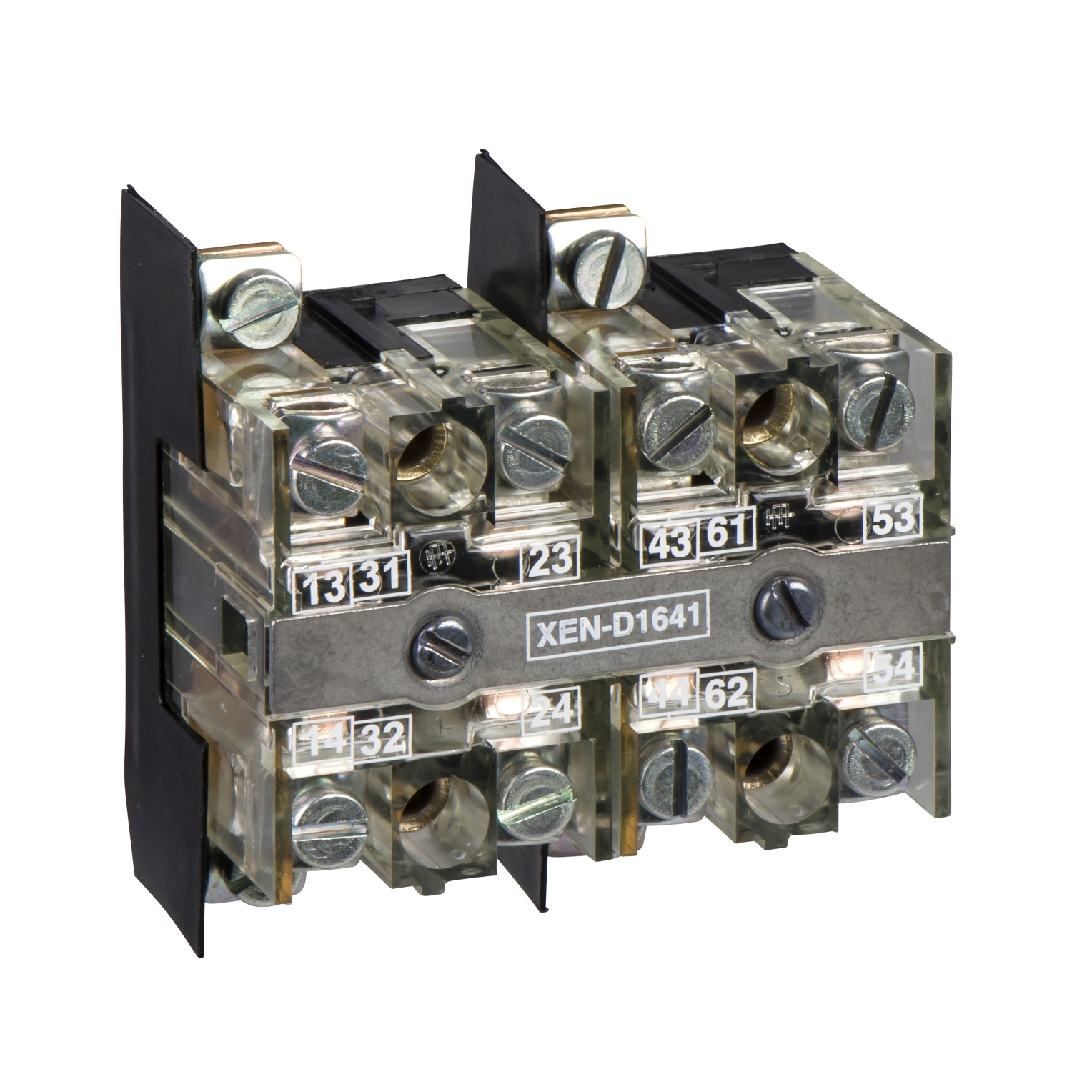 Schneider Electric Schneider Electric XEND2611 – Contact block, Harmony XAC, double contact, 2 spring return, single speed, front mounting, 2NO