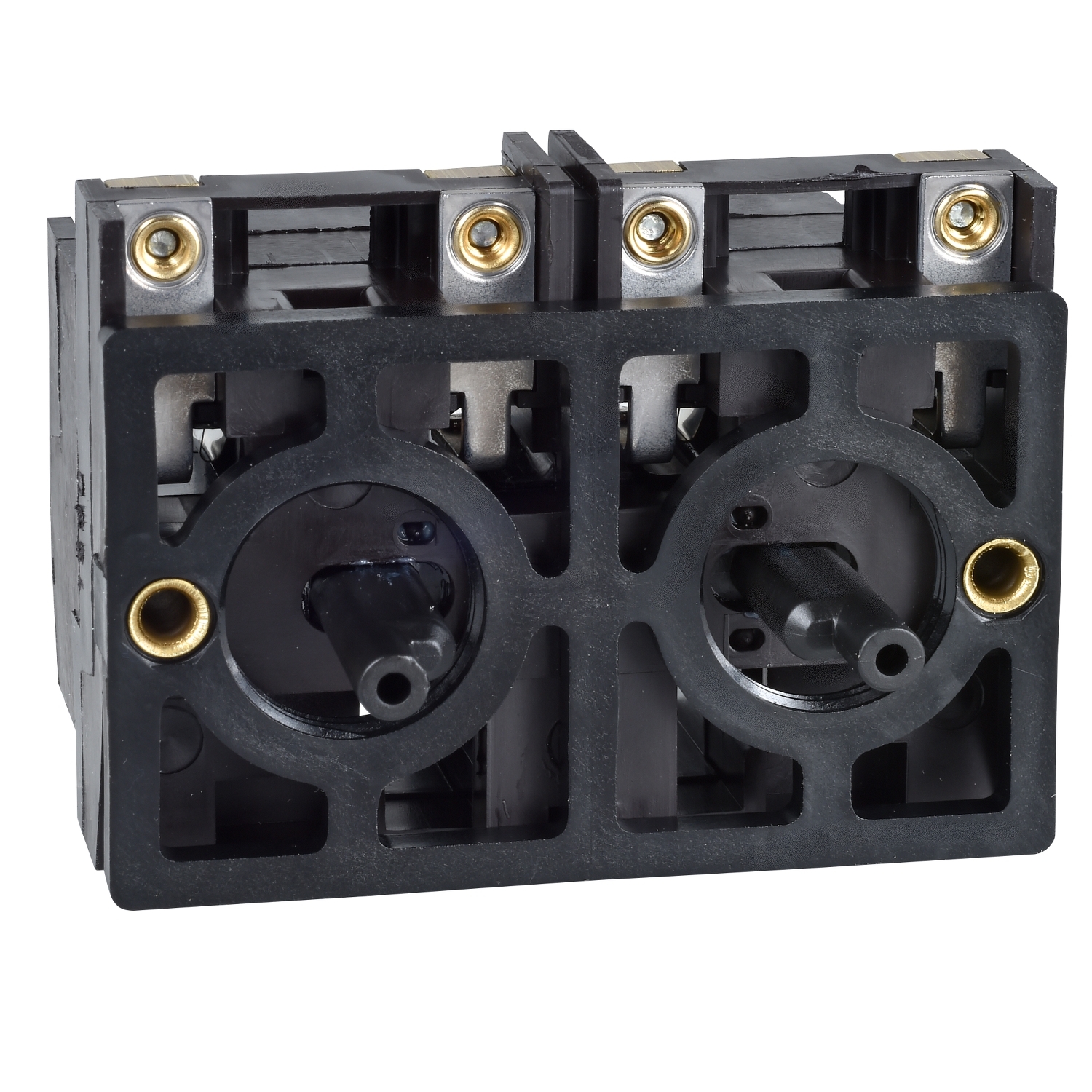 Schneider Electric Schneider Electric XESD1281 – Harmony XAC, Double contact block, spring return, front mounting, 2- speed C/O + N/O staggered