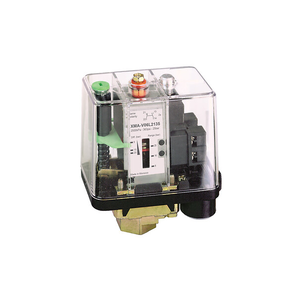 Schneider Electric Schneider Electric XMAV06L2135 – Pressure sensors XM, pressure switch XMA 6 bar, adjustable scale 2 thresholds, 1 C/O