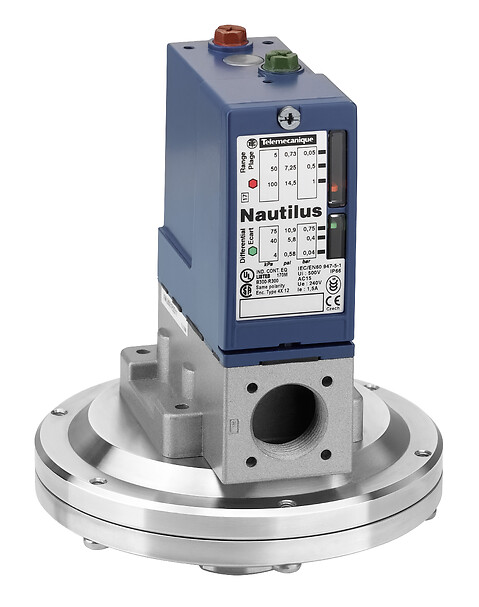 Schneider Electric Schneider Electric XMLBL35R2S11 – pressure switch XMLB 350 mbar - adjustable scale 2 thresholds - 1 C/O