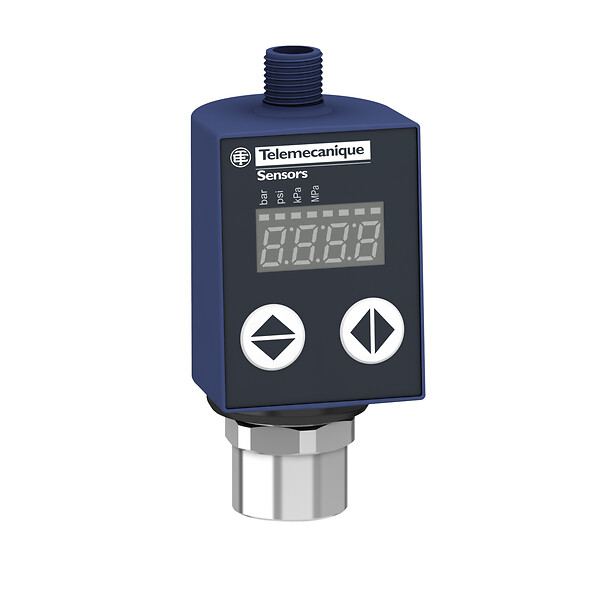 Schneider Electric Schneider Electric XMLR010G0T25 – Electronic pressure sensors, Pressure sensors XM, XMLR 10 bar, G 1/4, 24 VDC, 4...20 mA, M12
