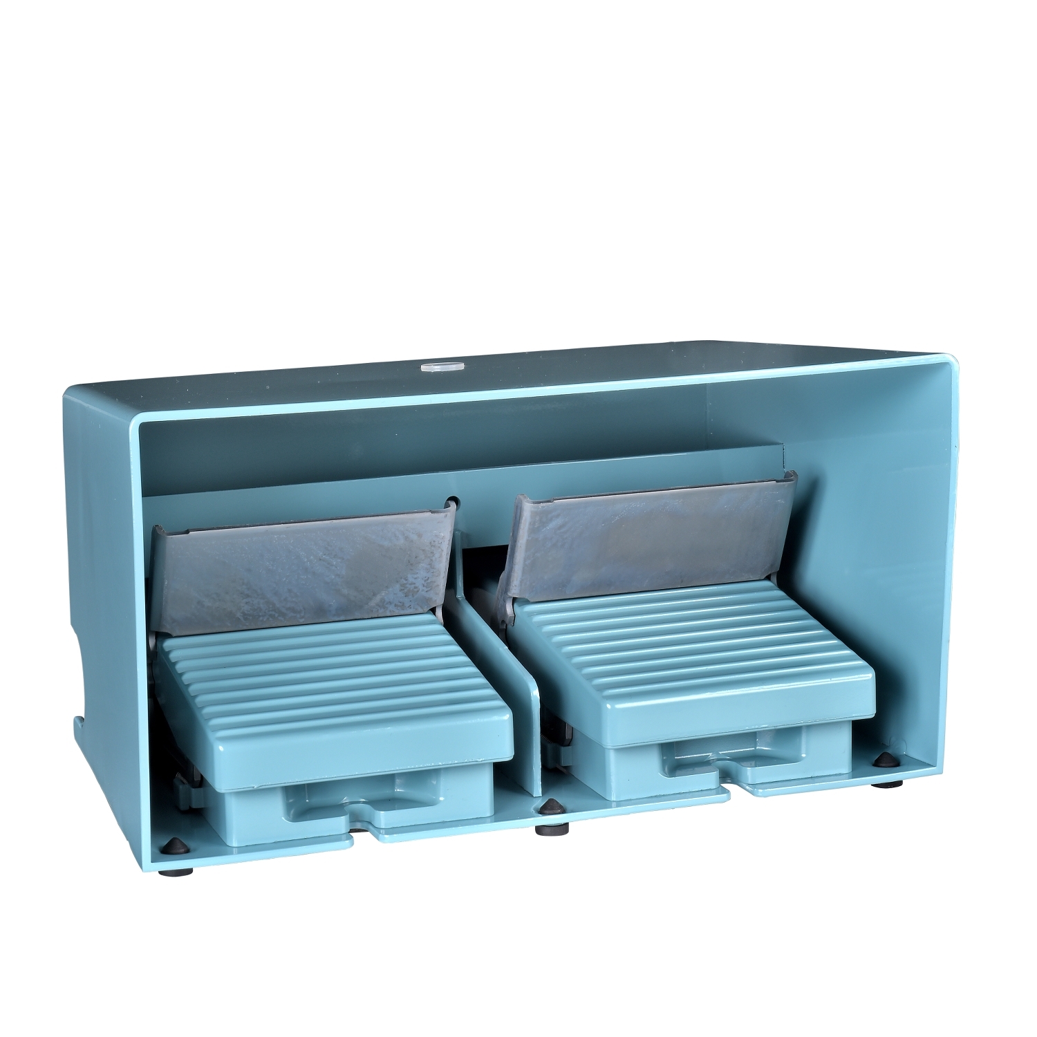 Schneider Electric Schneider Electric XPEM5110D – Foot switch, Harmony XPE, double foot switch, metal, blue, with cover, trigger mechanism, 1 step, 2 contacts 2 NO + NC, IP66