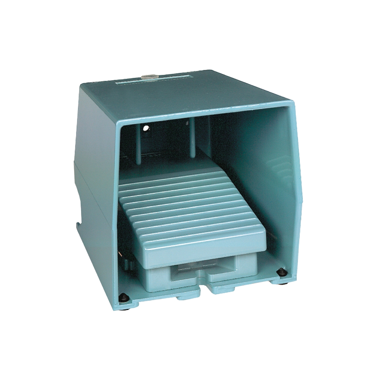 Schneider Electric Schneider Electric XPEM611 – Single foot switch, Harmony XPE, metal, blue, with cover, 2 steps, 2 contacts 1NC+NO, IP66
