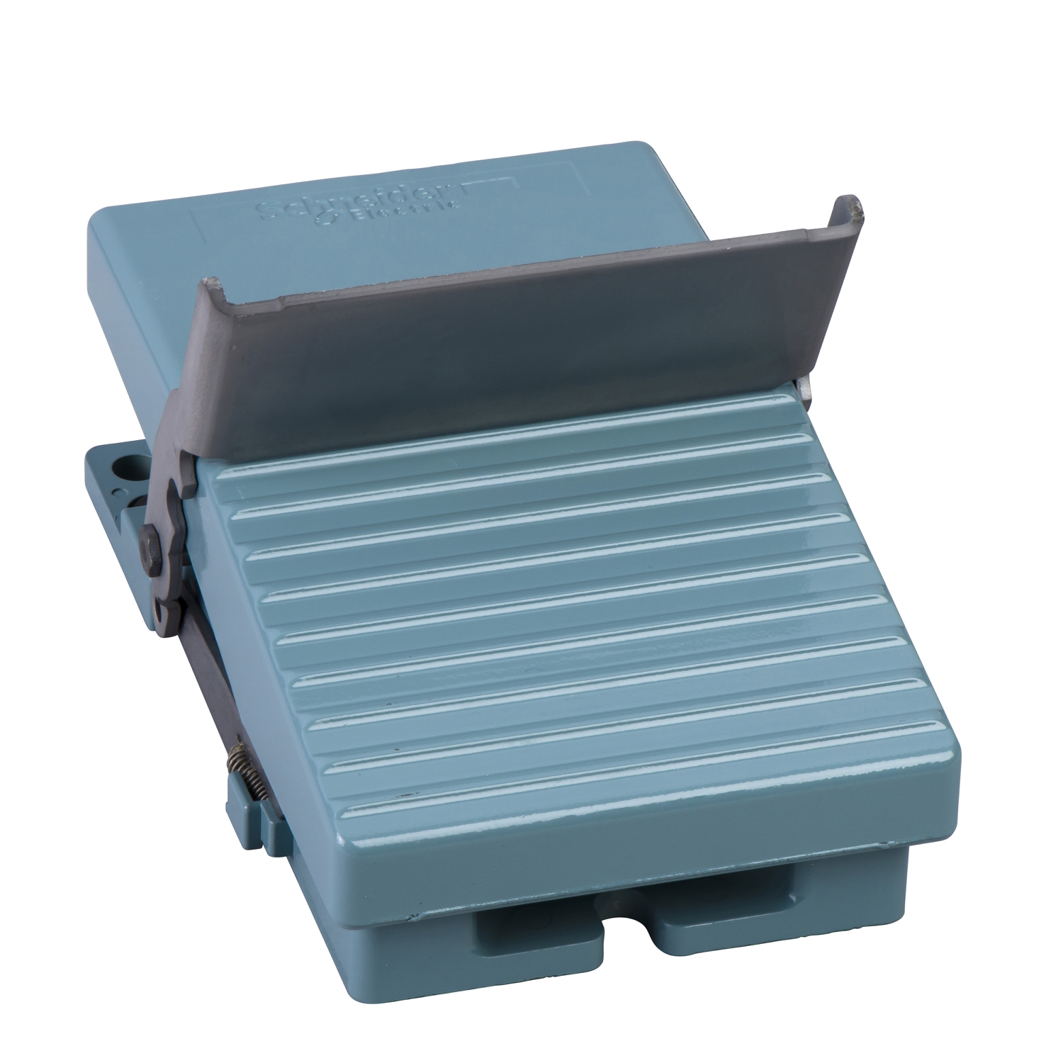 Schneider Electric Schneider Electric XPEM810 – Single foot switch, Harmony XPE, metal, blue, without cover, trigger mechanism, 1 step, 1 contact 1NC+NO, IP66