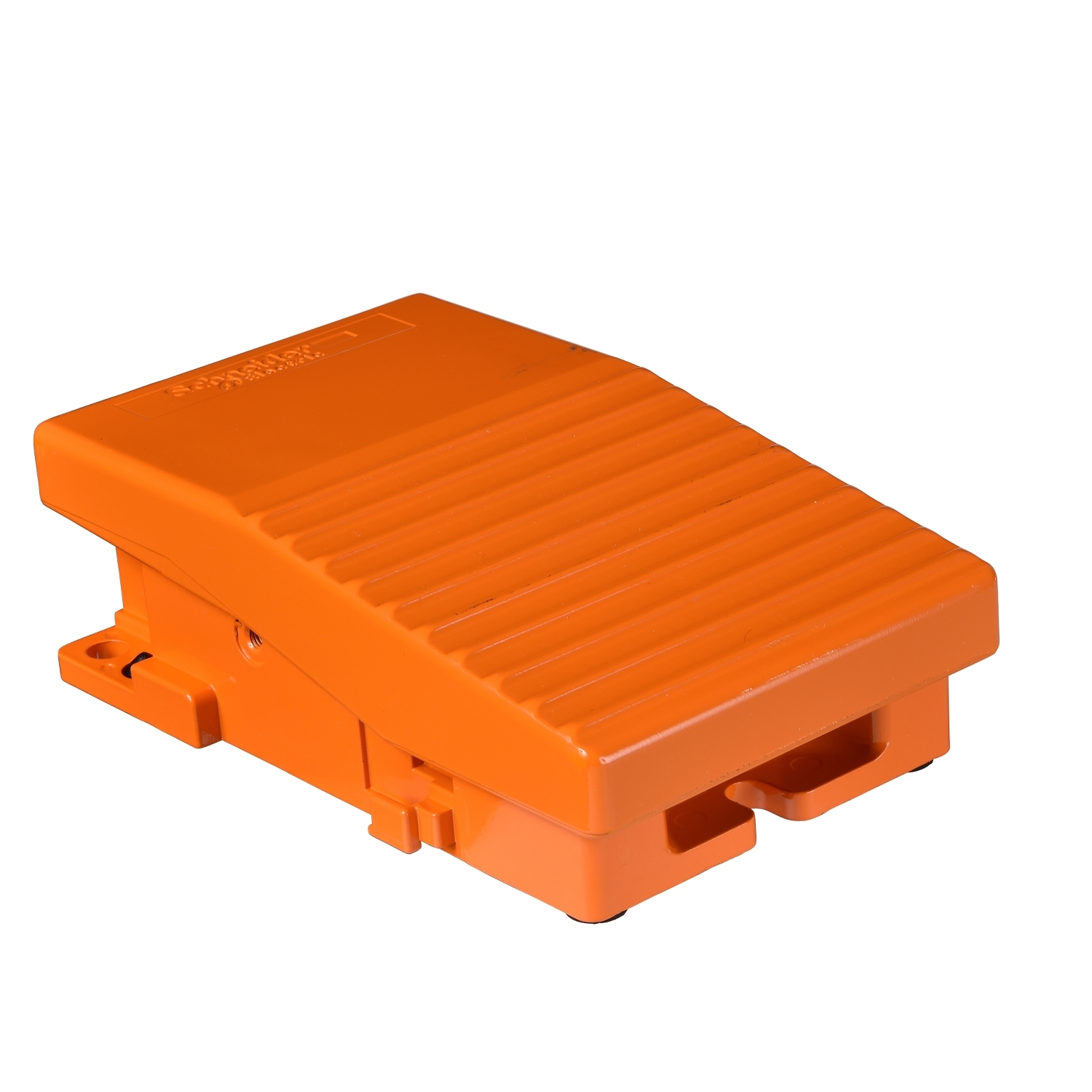 Schneider Electric Schneider Electric XPER111 – Single foot switch, Harmony XPE, metal, orange, without cover, 1 step, 2 contacts 1NC+NO, IP66