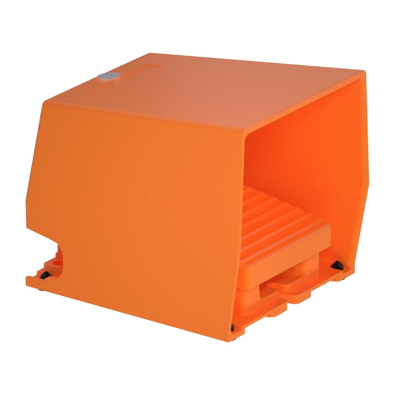 Schneider Electric Schneider Electric XPER310 – Single foot switch, Harmony XPE, metal, orange, with cover, 1 step, 1 contact 1NC+NO, IP66