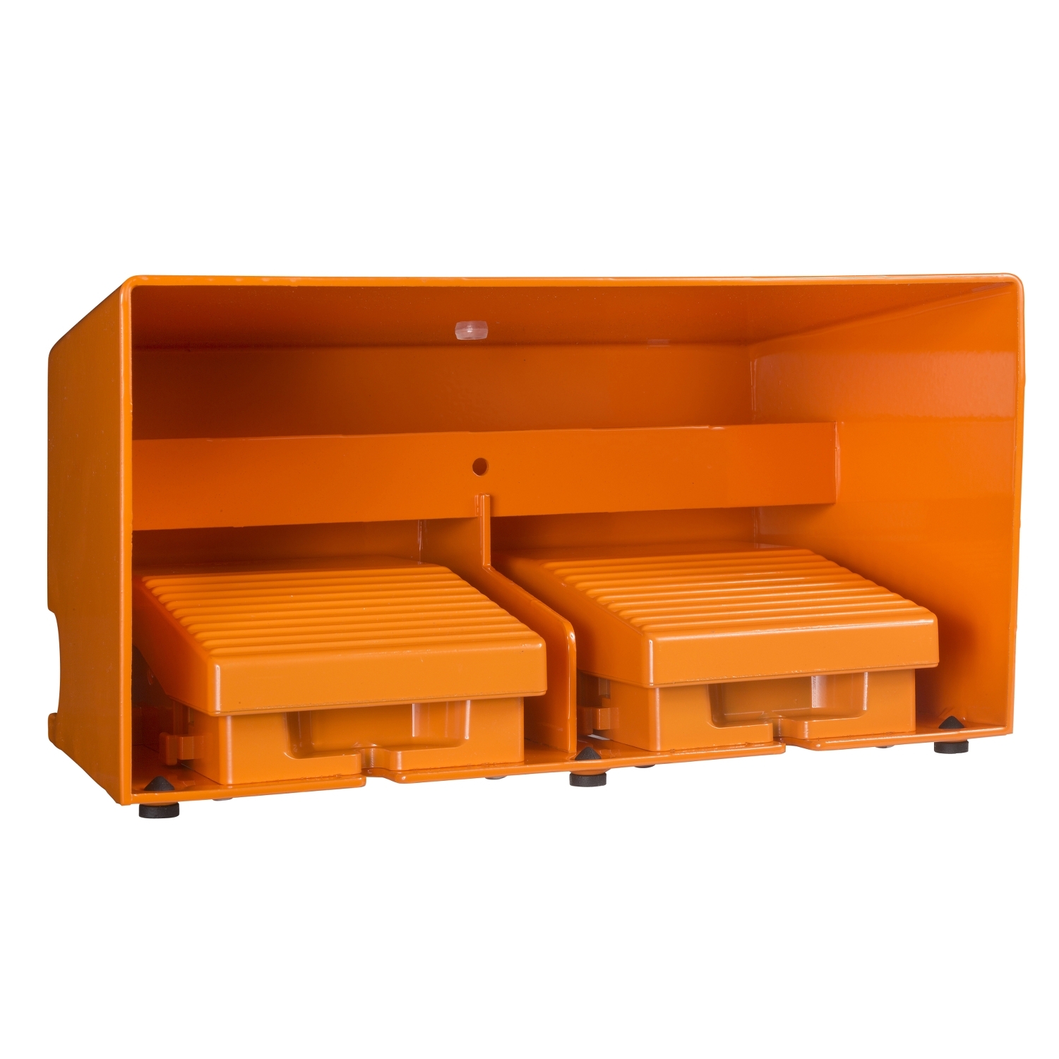 Schneider Electric Schneider Electric XPER3110D – Foot switch, Harmony XPE, double IP66, with cover, metallic, orange, 4 NC + 4 NO