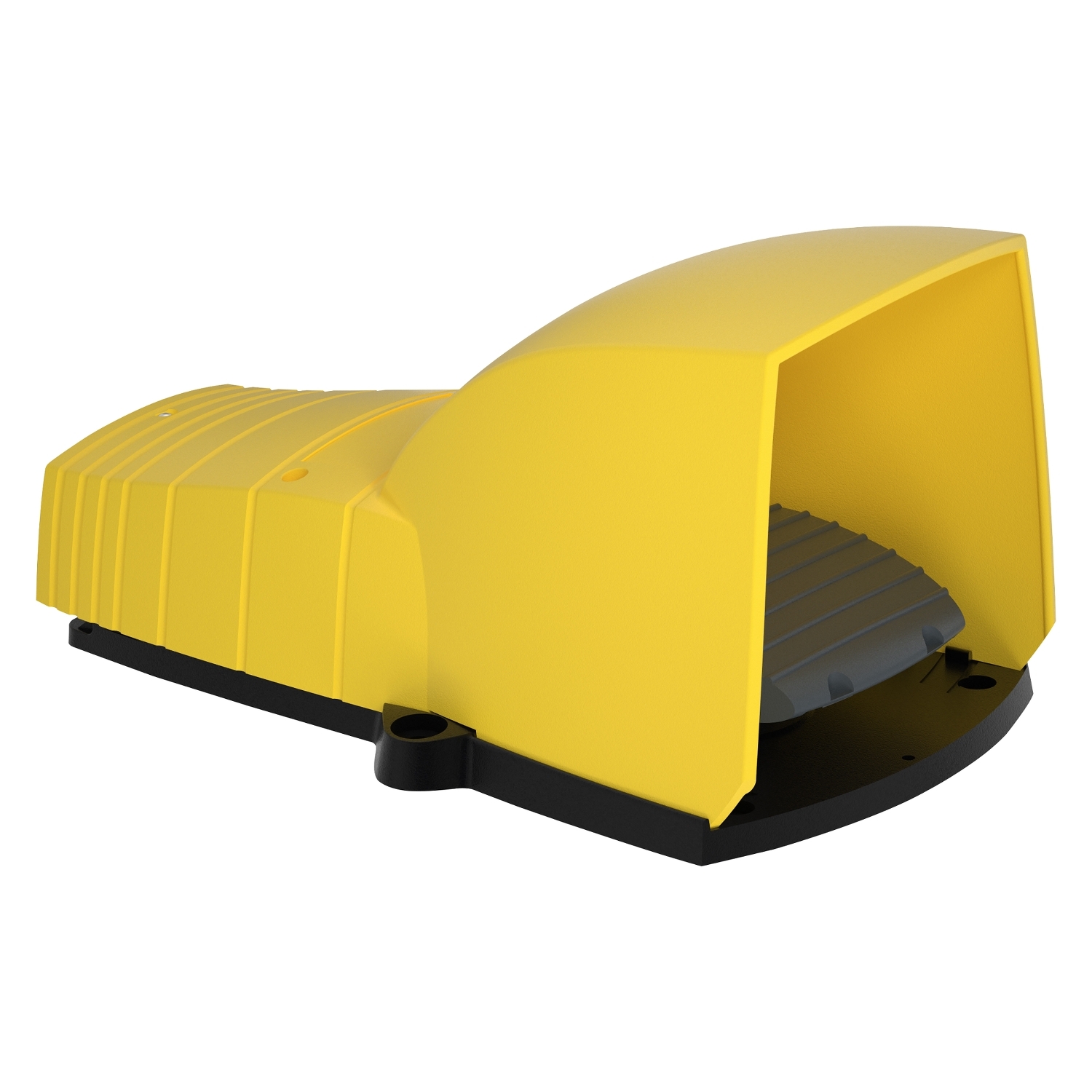 Schneider Electric Schneider Electric XPEY310 – single foot switch - IP55 - with cover - plastic - yellow - 1 NC + 1 NO