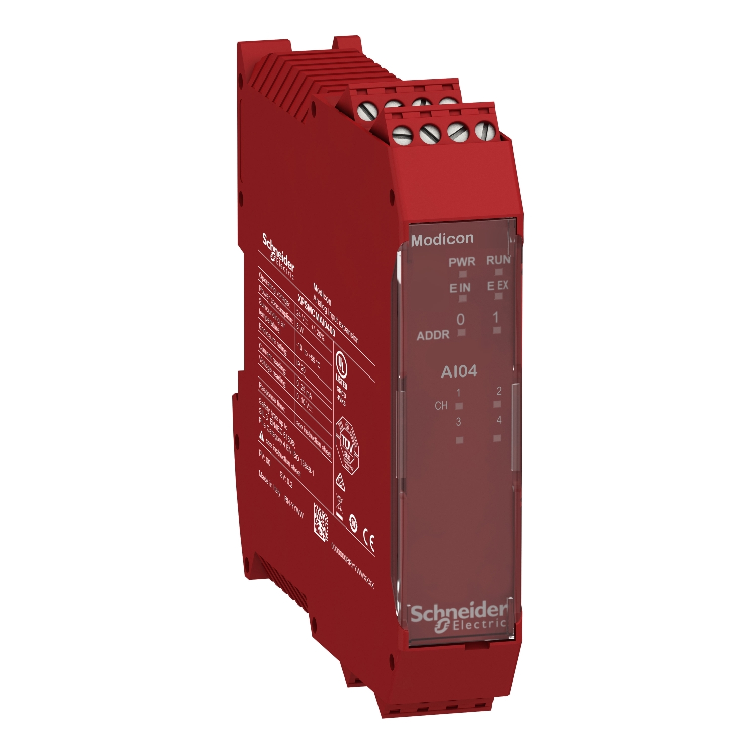 Schneider Electric Schneider Electric XPSMCMAI0400 – 4 analog Input expansion screw term