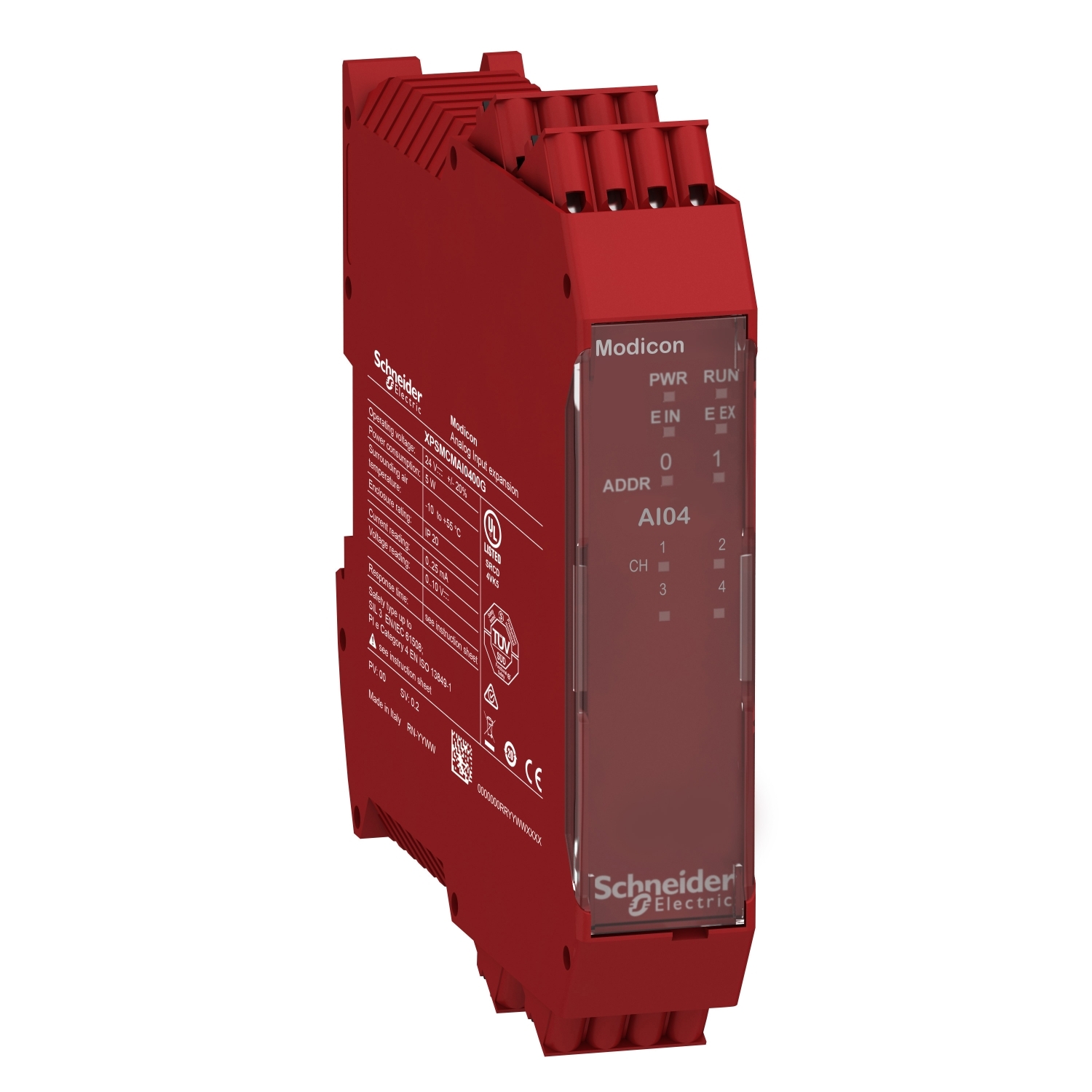 Schneider Electric Schneider Electric XPSMCMAI0400G – 4 analog Input expansion spring term
